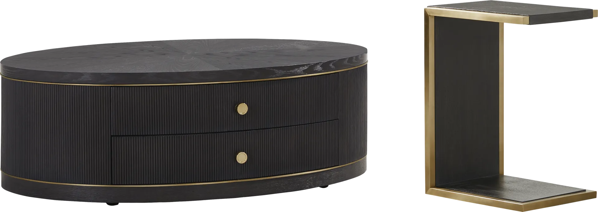 Wilshire Black 2 Pc Table Set - Image 1