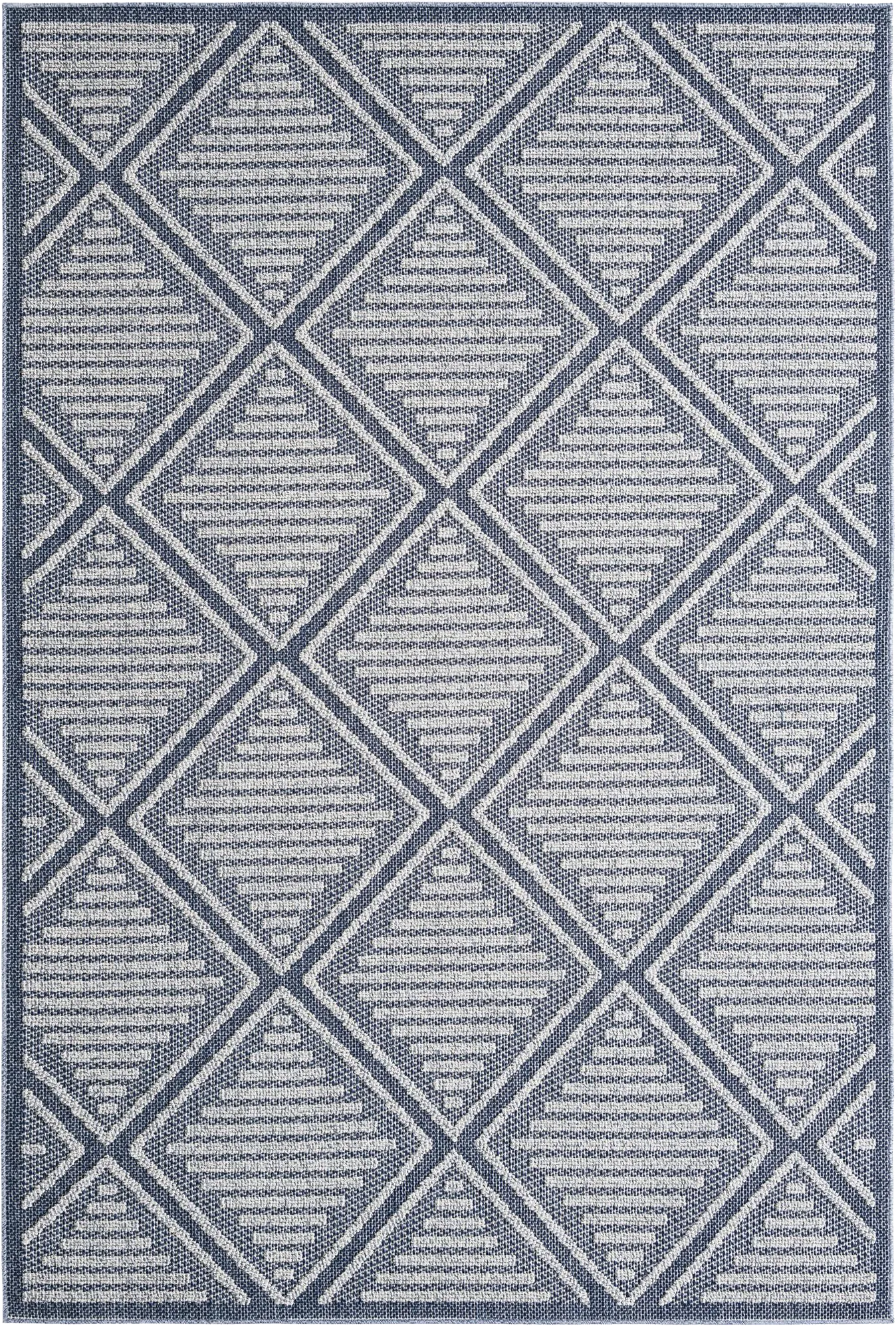 Crosswinds Navy 6'1 x 9' Indoor/Outdoor Rug - Image 1