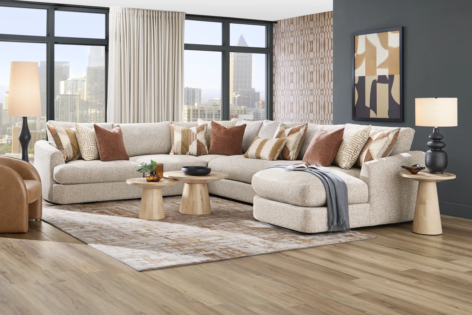 Carmelo Oatmeal 4 Pc Sectional - Image 1