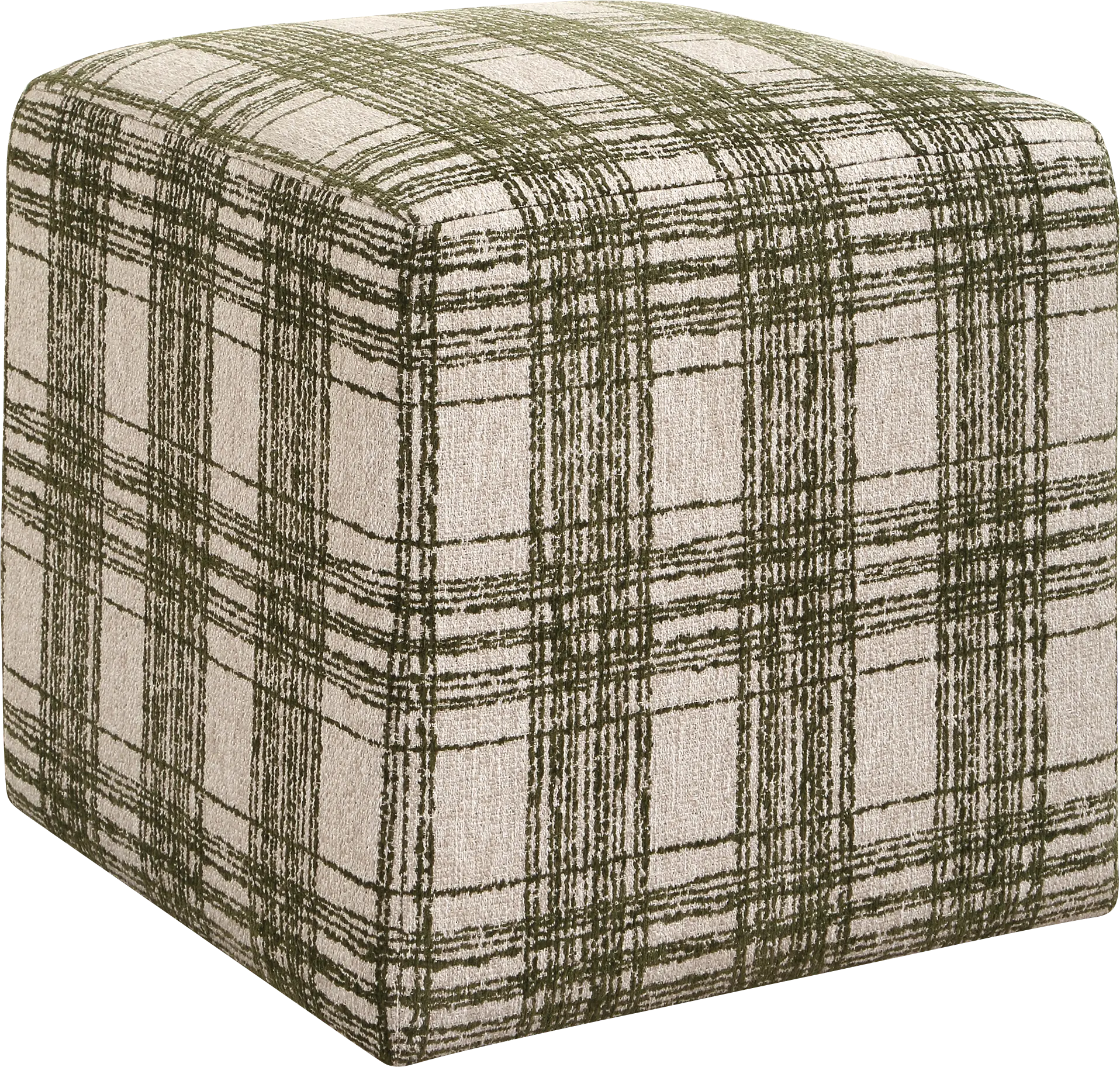 Akaza Green Ottoman