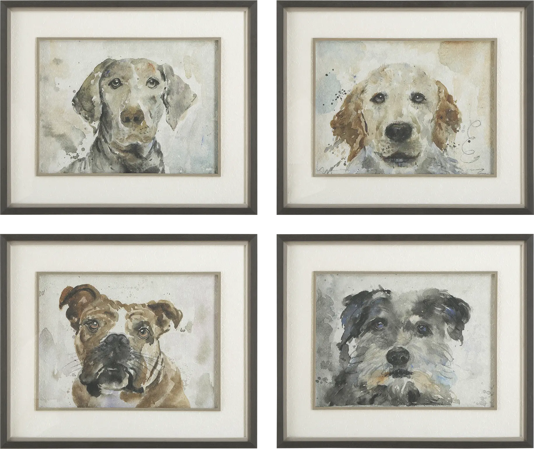 Woulf Gray Artwork, Set of 4