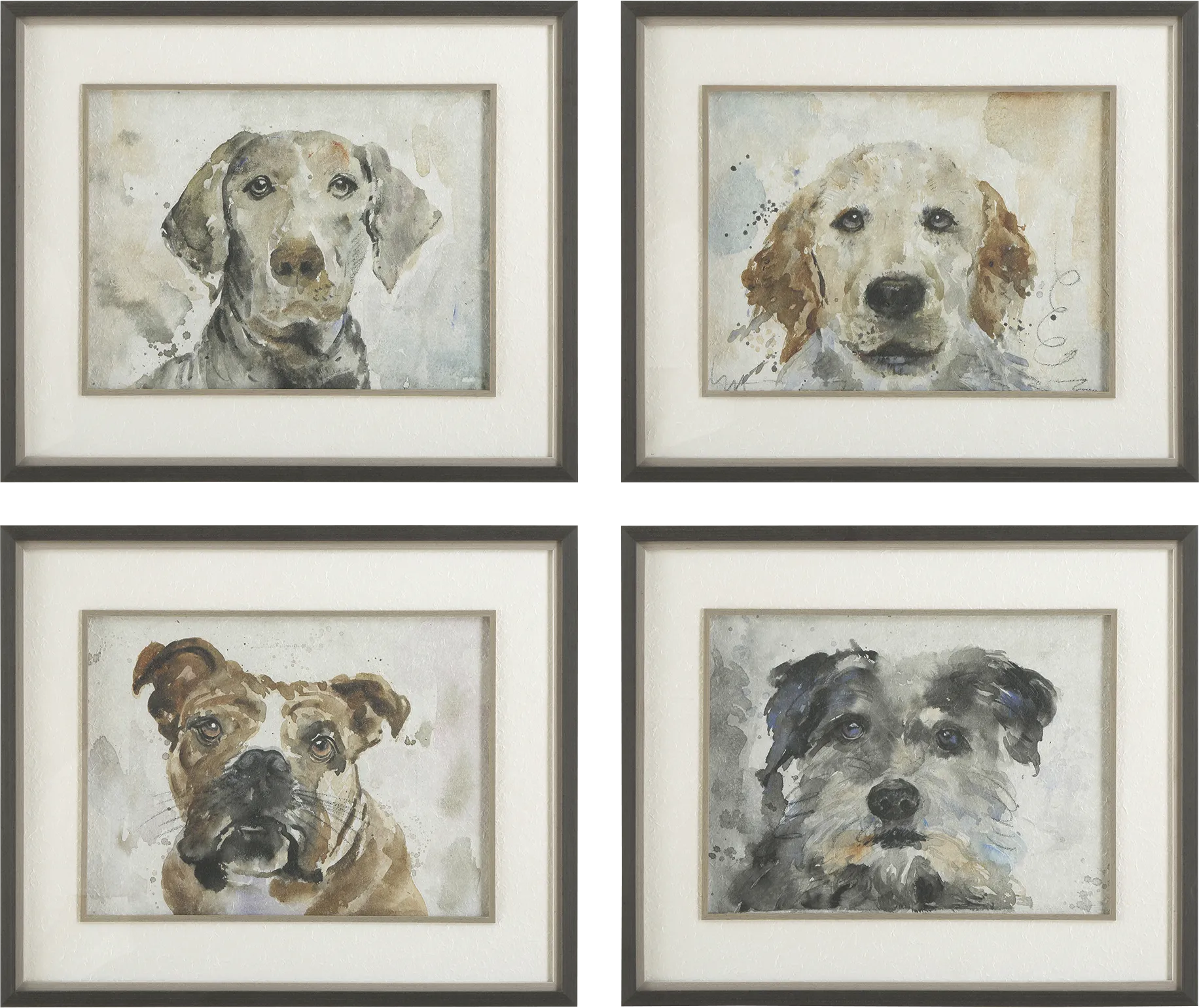 Woulf Gray Artwork, Set of 4 - Image 1