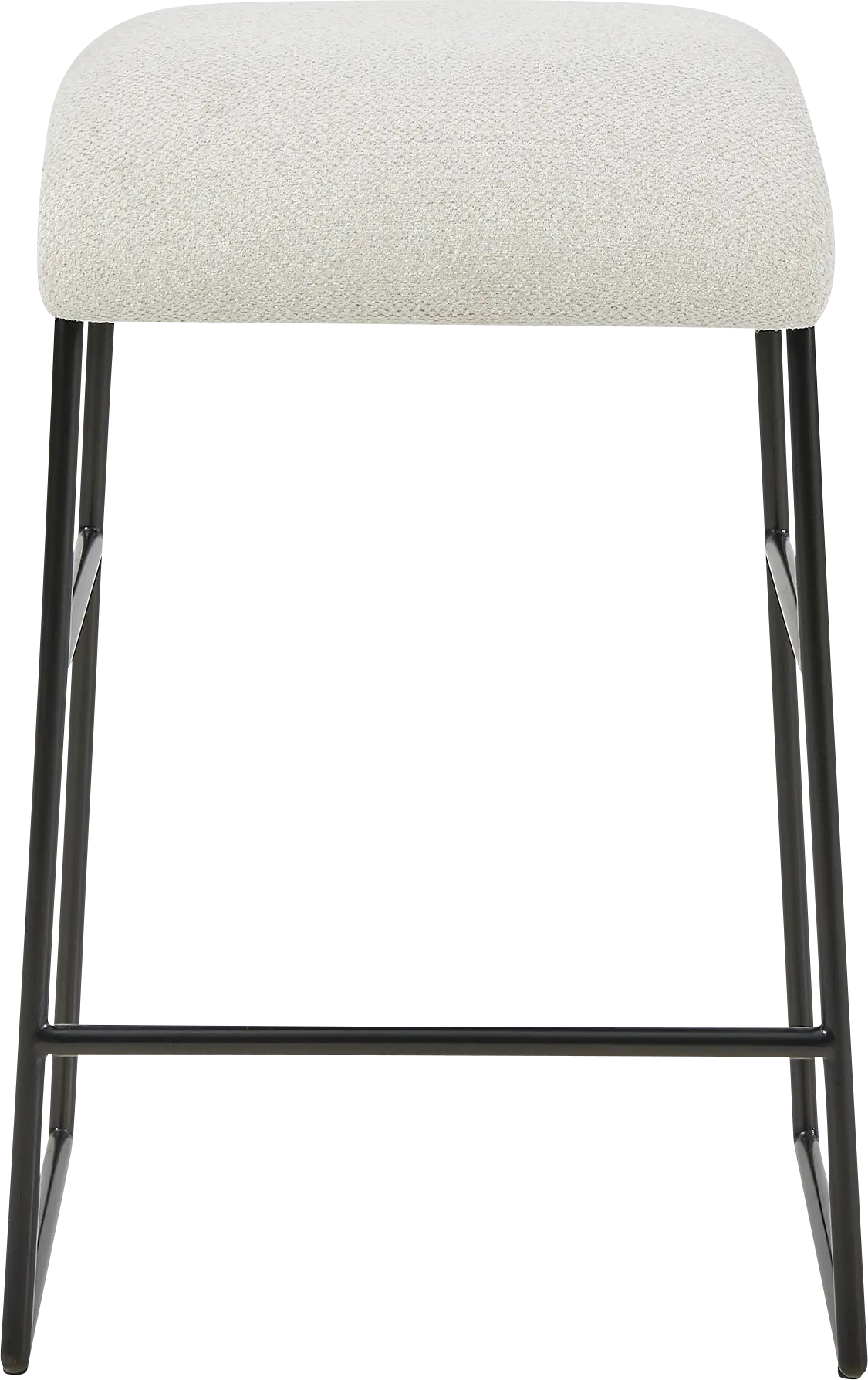 Emite White Counter Height Stool