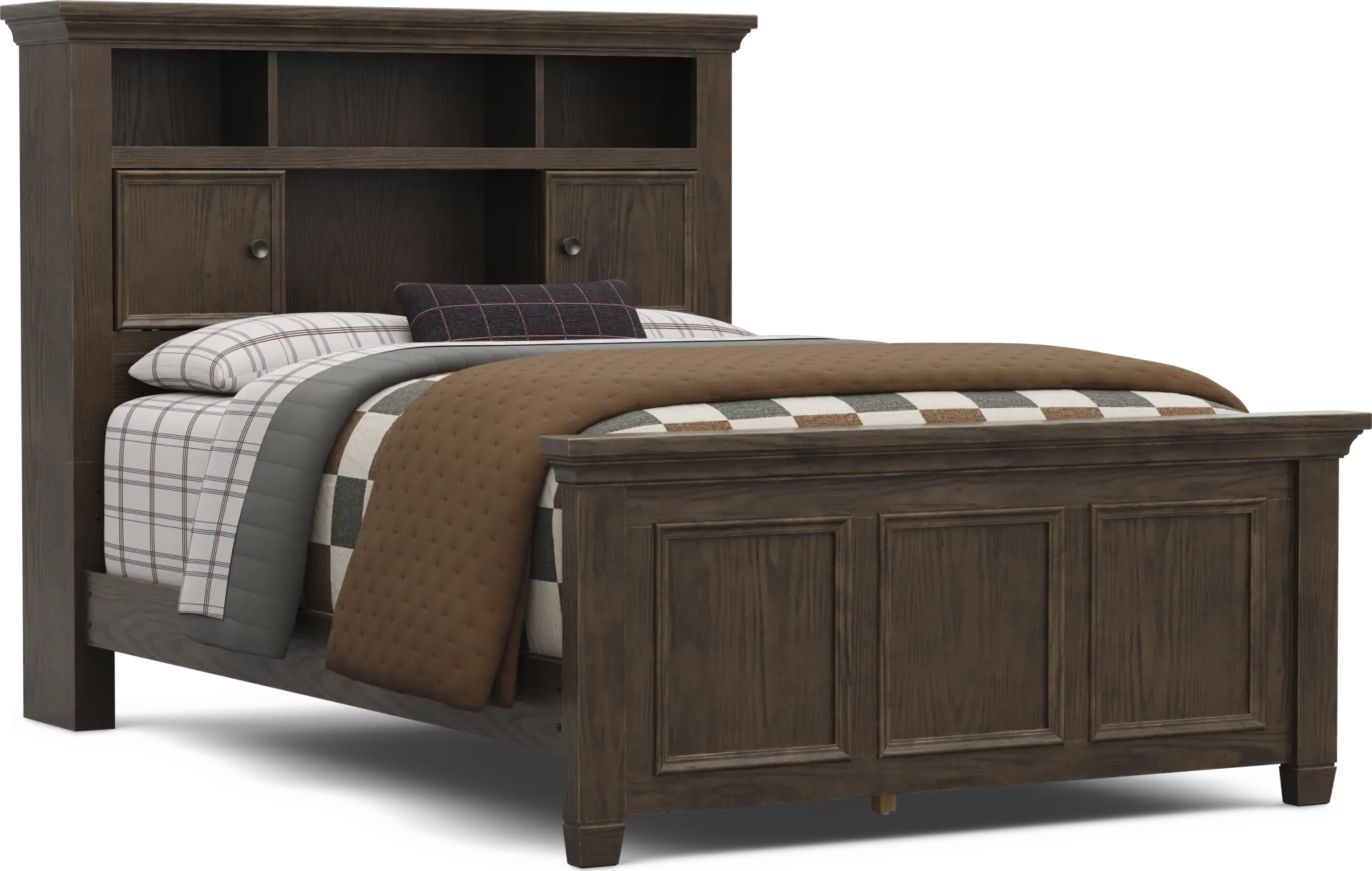 Kids Canyon Lake 2.0 Java Full Bookcase Bed