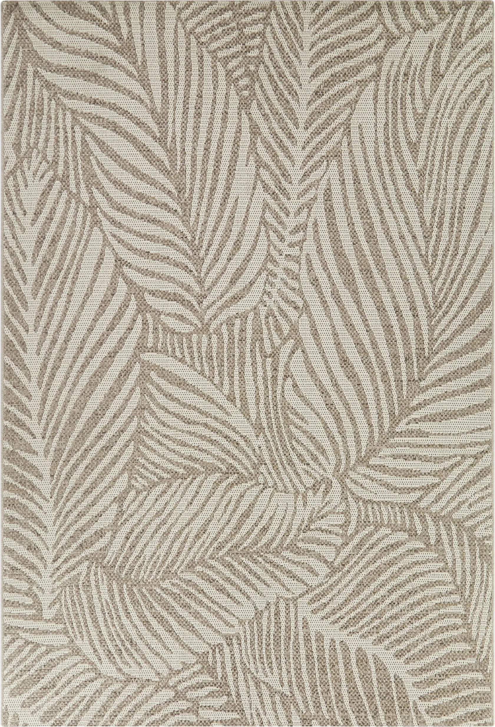 Palmetto Tan 5'3 x 7' Indoor/Outdoor Rug - Image 1