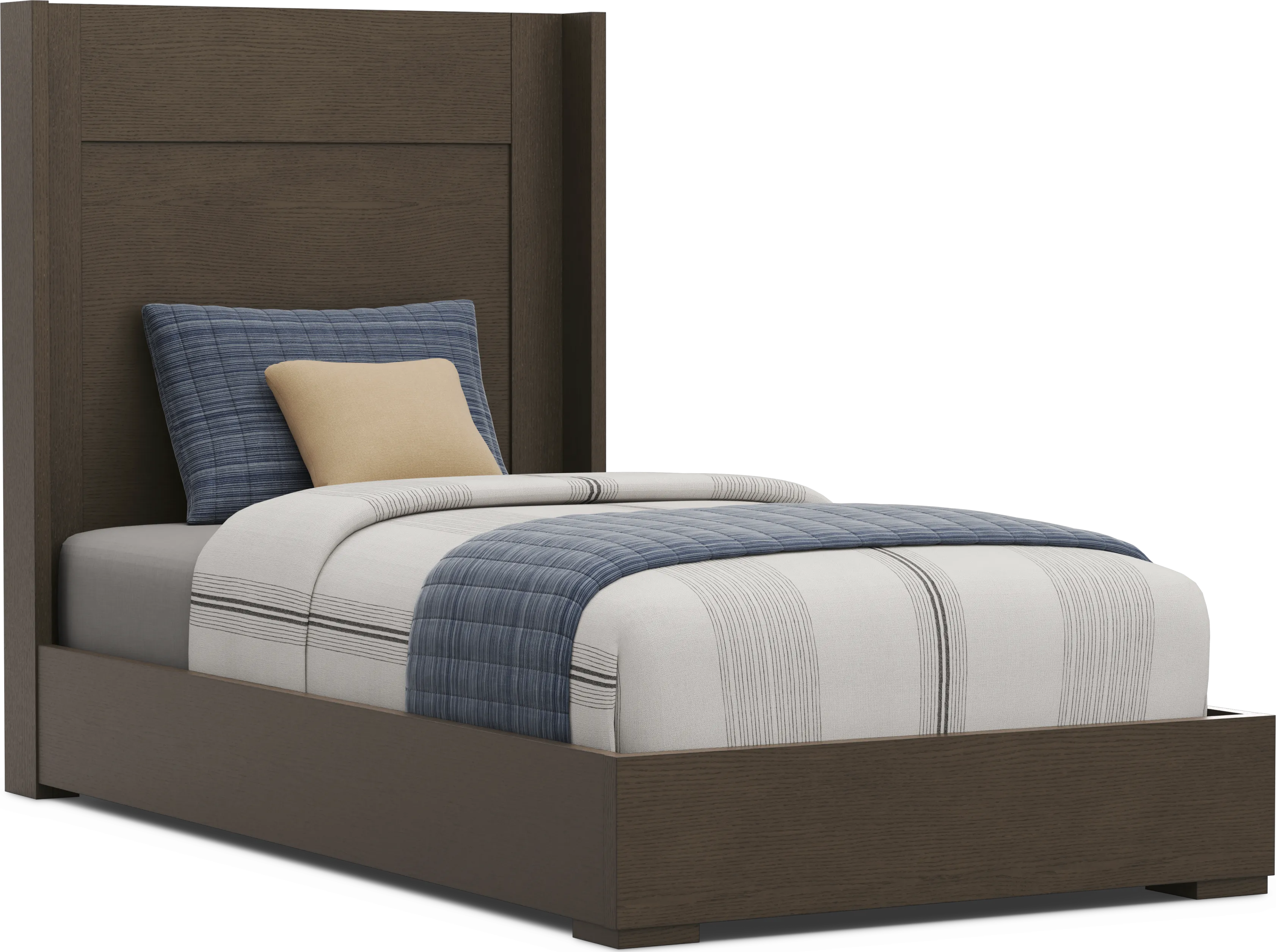 Kids Sierra Summit Brown Oak Twin Panel Bedroom - Thumbnail - Image 2