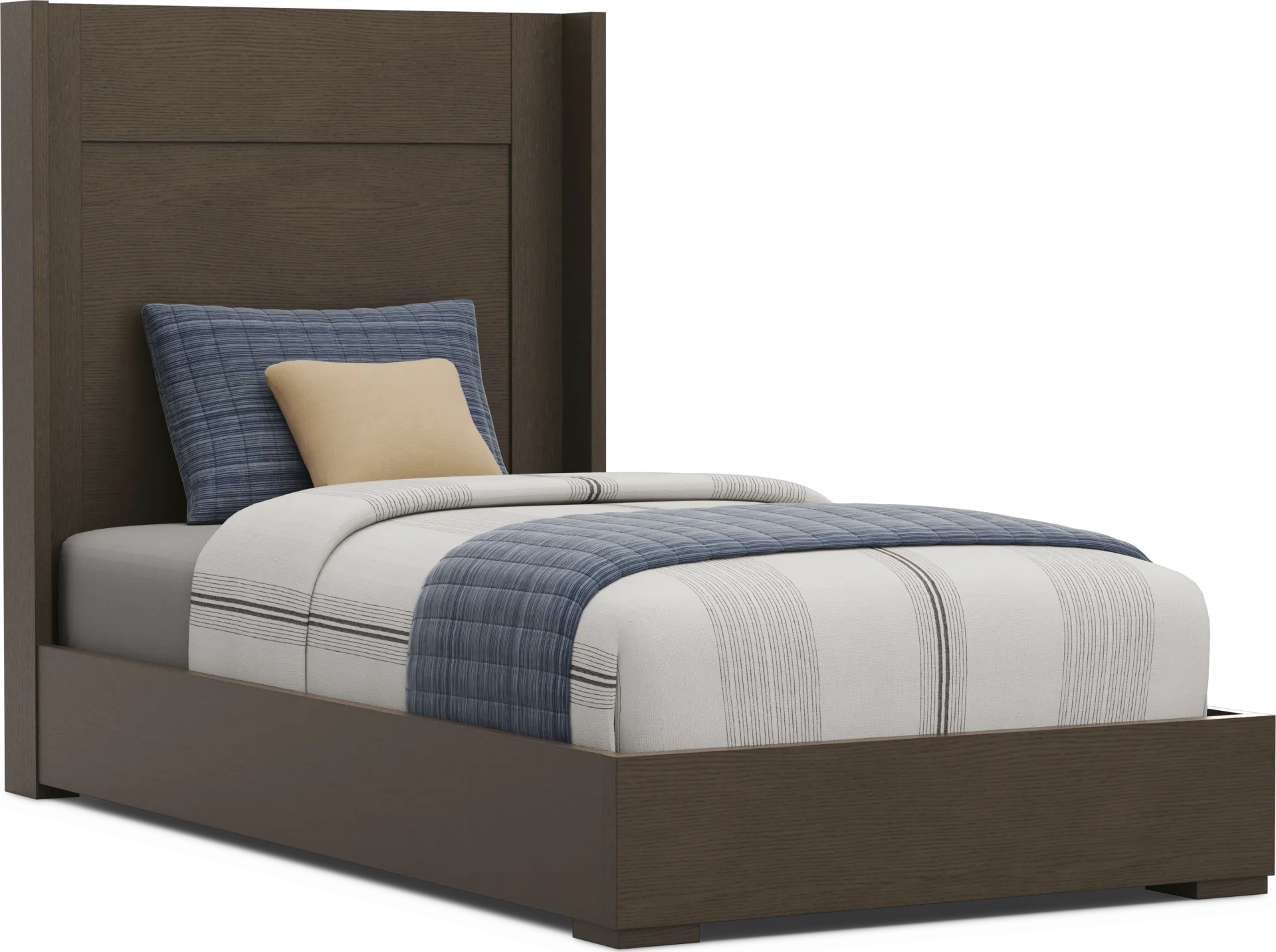 Kids Sierra Summit Brown Oak Twin Panel Bedroom - Image 2