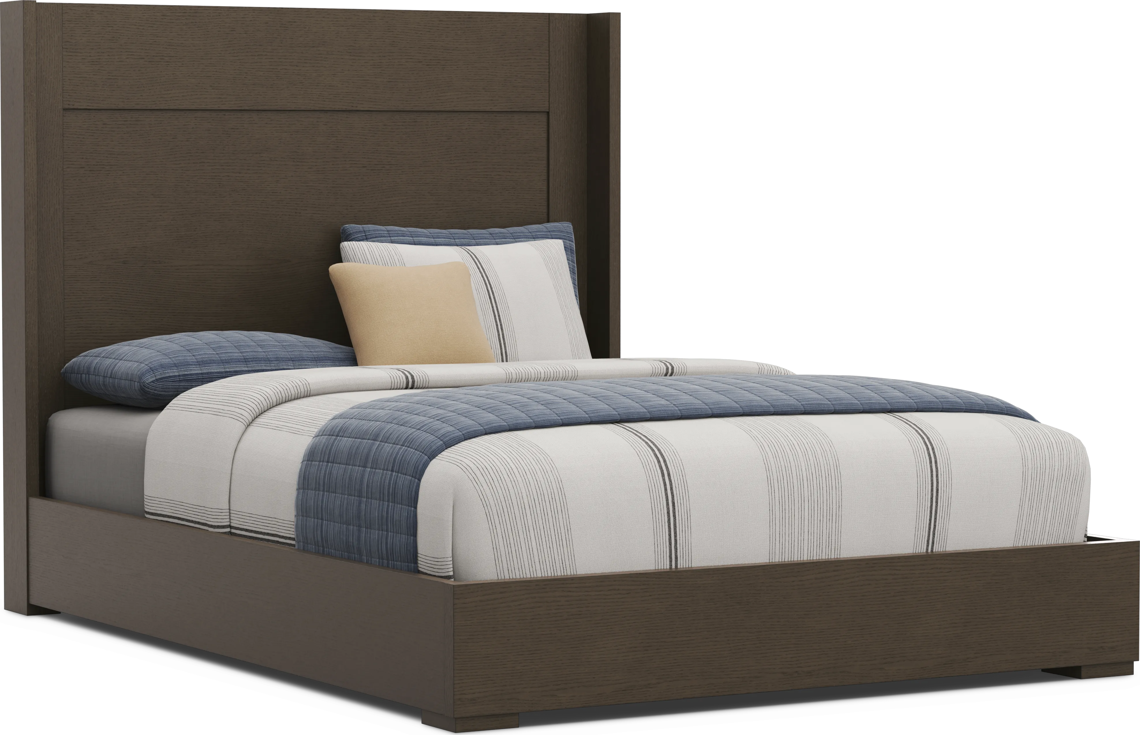 Kids Sierra Summit Brown Oak Twin Panel Bedroom with Tech Console - Image 2