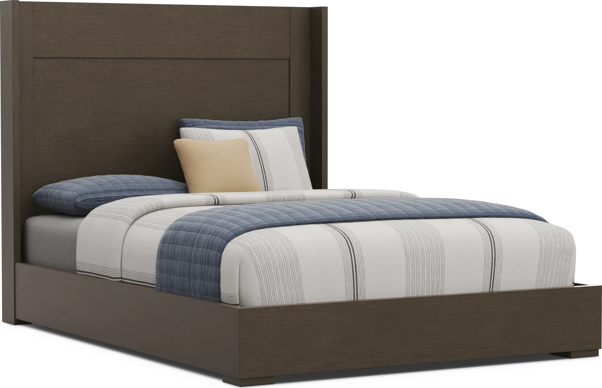 Kids Sierra Summit Brown Oak Full Panel Bed - Image 2