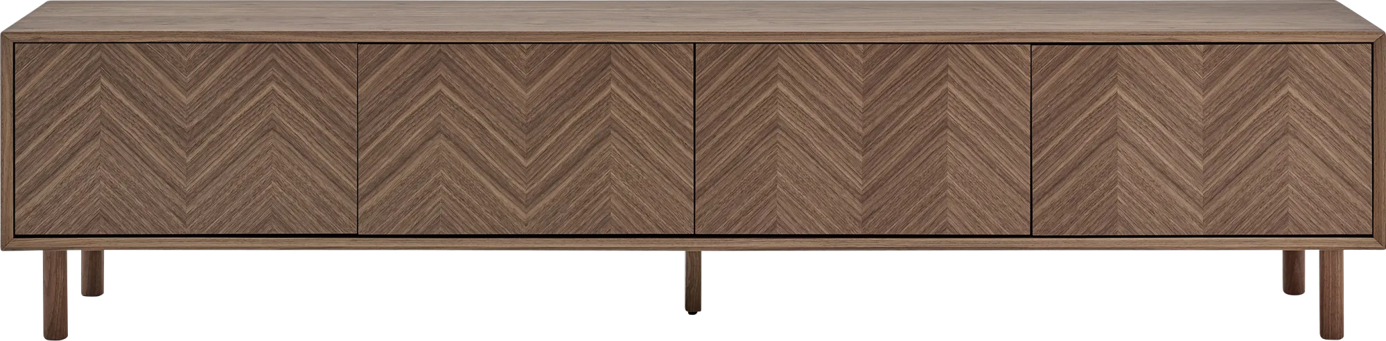 Kayla Walnut 85in. Console - Thumbnail - Image 1