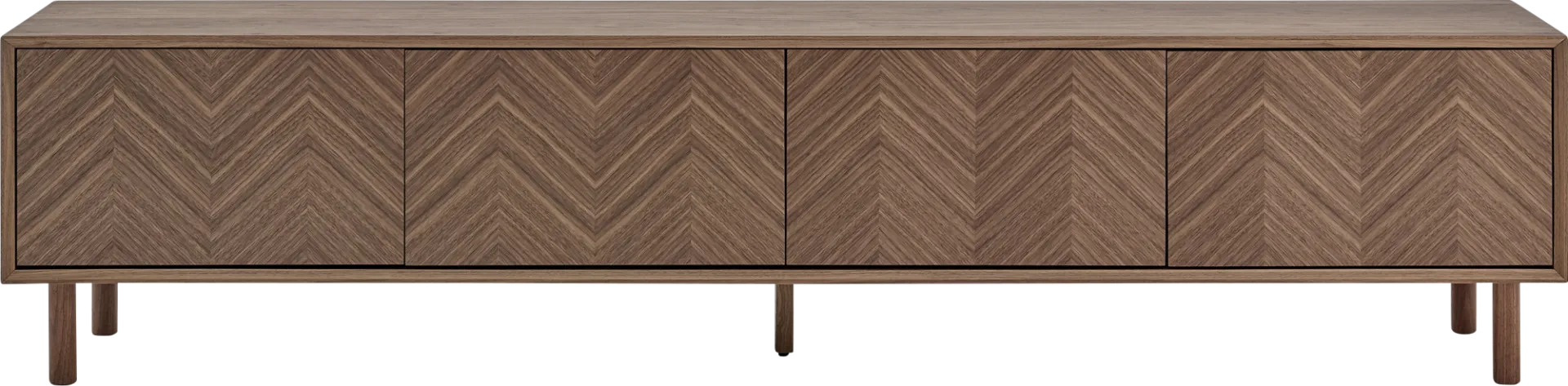 Kayla Walnut 85in. Console - Image 1