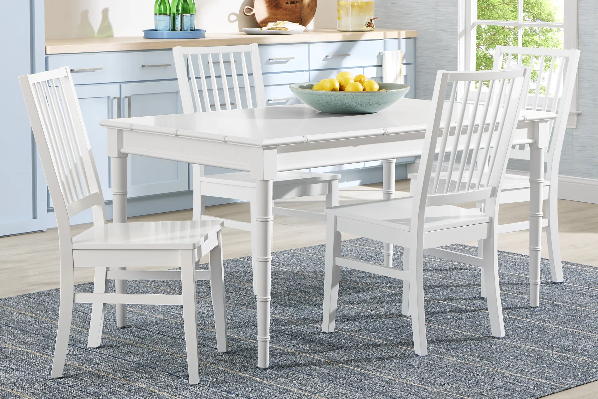 Venice Gardens White Rectangular Dining Table - Image 2