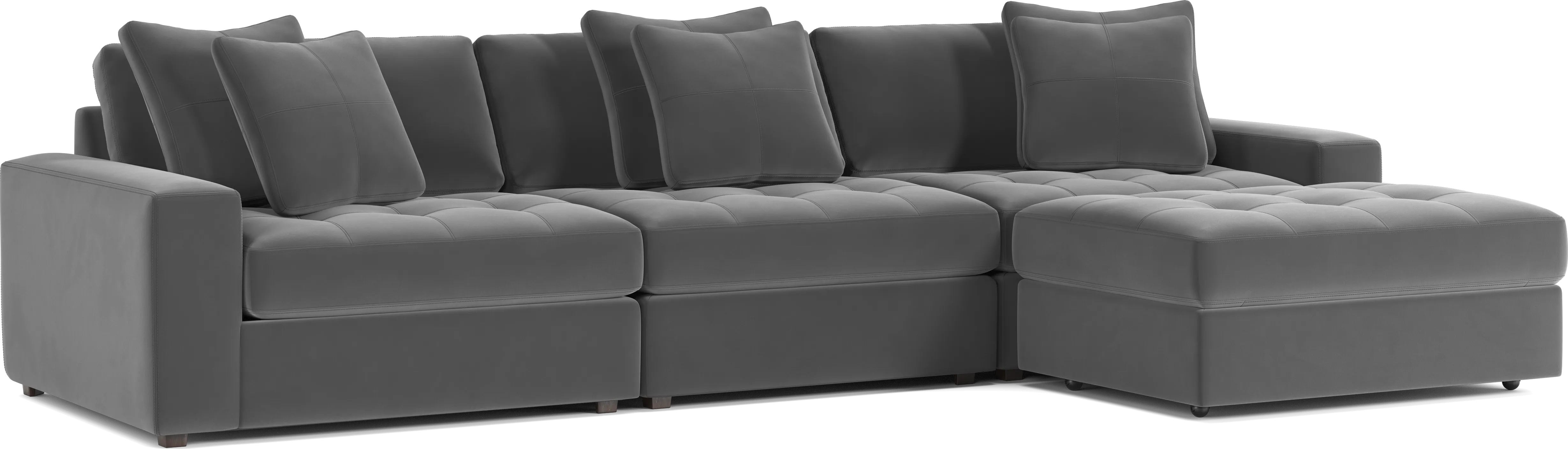 Filmore Gunmetal 4 Pc Sectional - Image 2