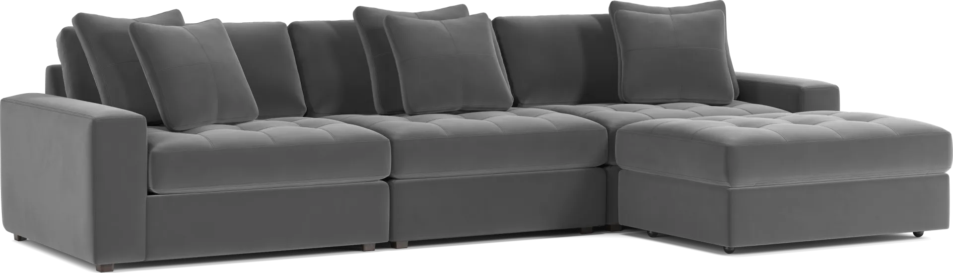 Filmore Gunmetal 4 Pc Sectional - Image 2