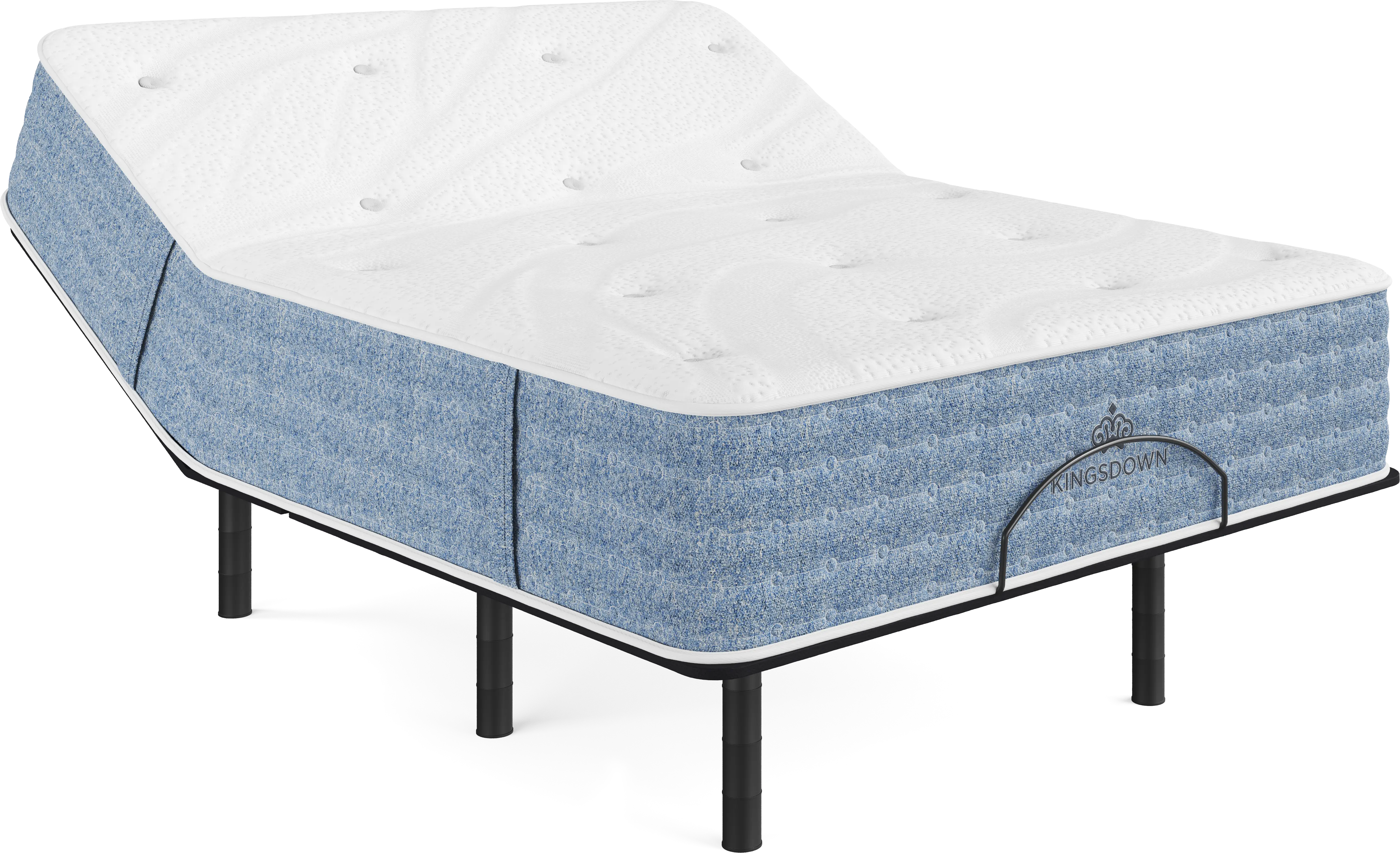 Kingsdown Forestbrook King Mattress Set with Head Up Only Base - Image 1