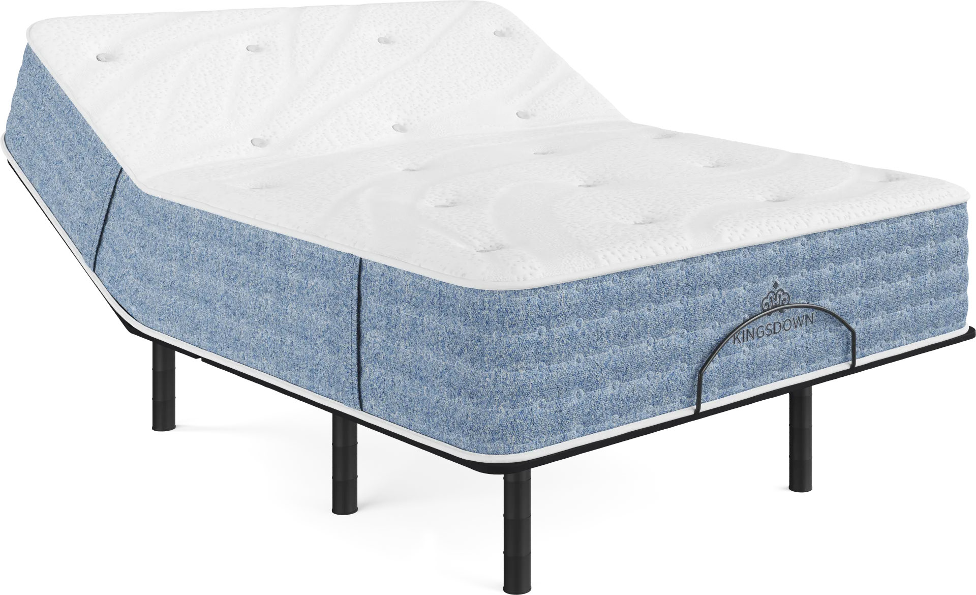 Kingsdown Forestbrook King Mattress Set with Head Up Only Base - Image 1