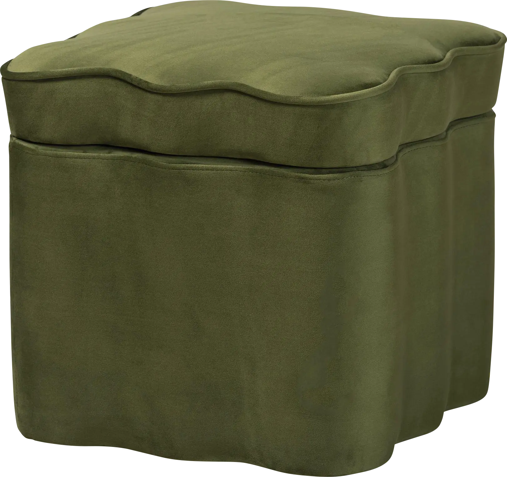 Lonice Green Ottoman