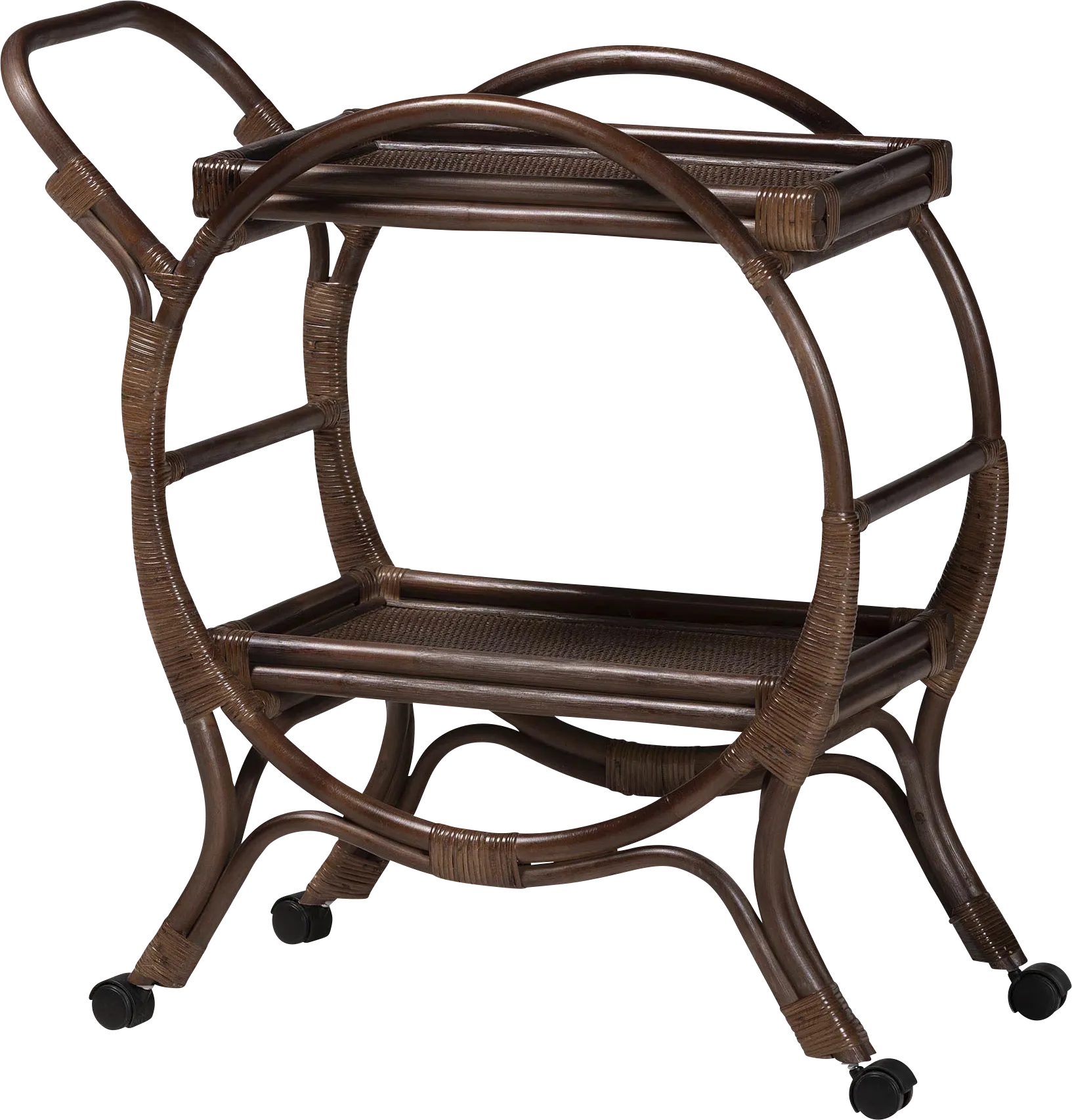Prasoe Brown Kitchen Cart - Image 1