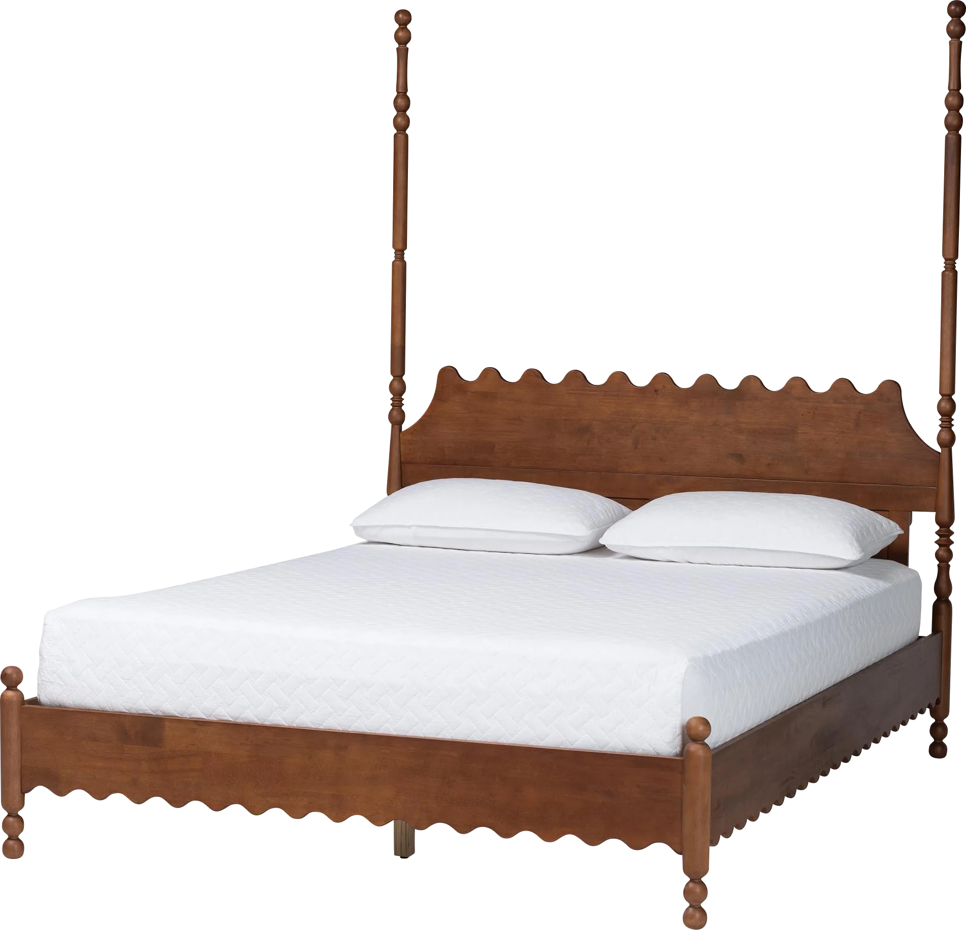 Amlai Brown King Platform Bed - Image 1
