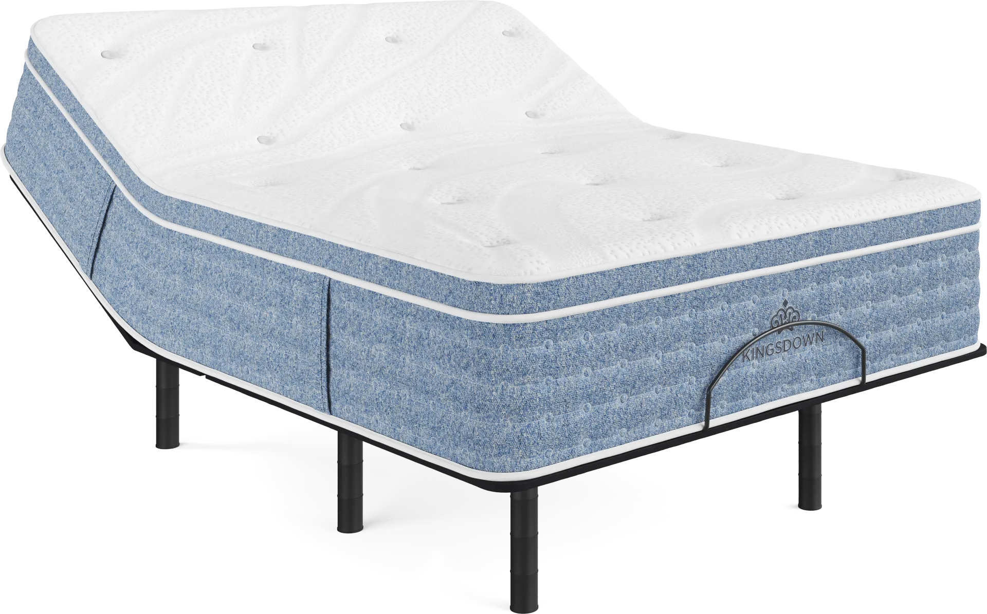 Kingsdown Orista Cove Queen Mattress Set with Head Up Only Base - Image 1