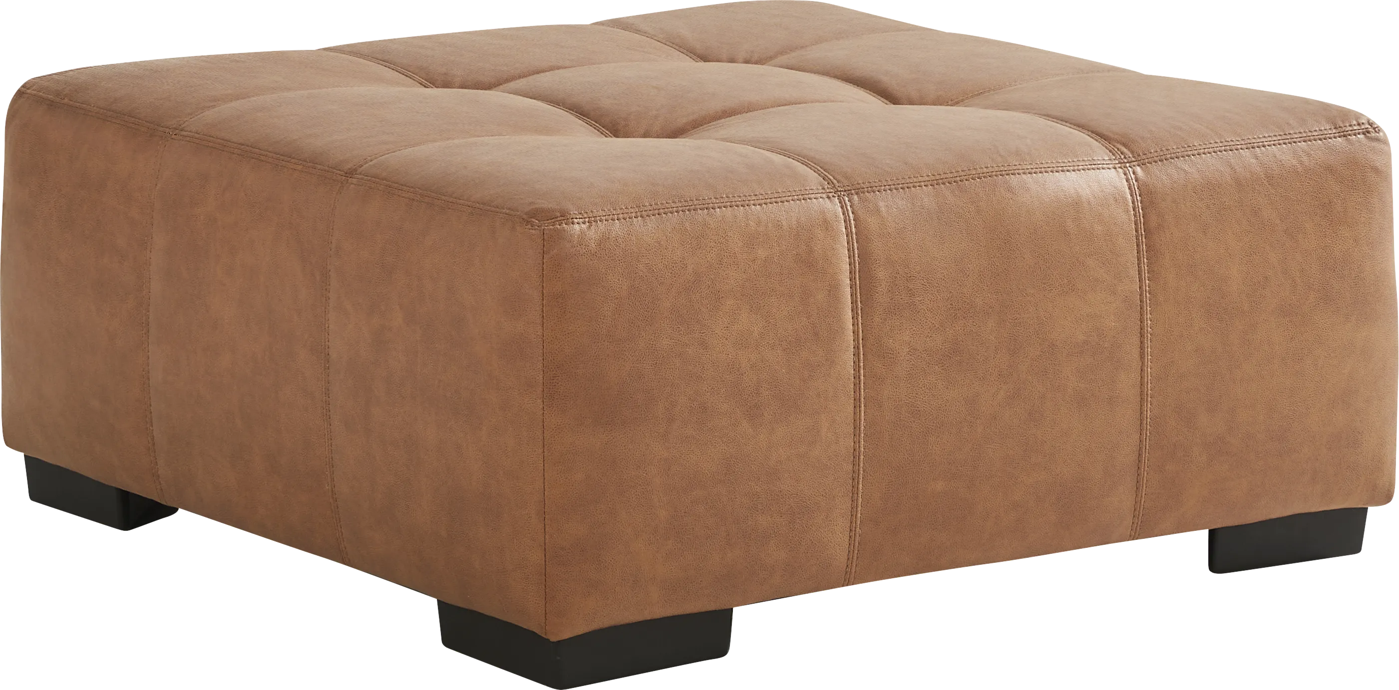 Westcott Brown Cocktail Ottoman - Image 1