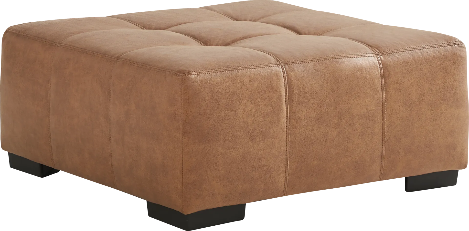 Westcott Brown Cocktail Ottoman - Image 1