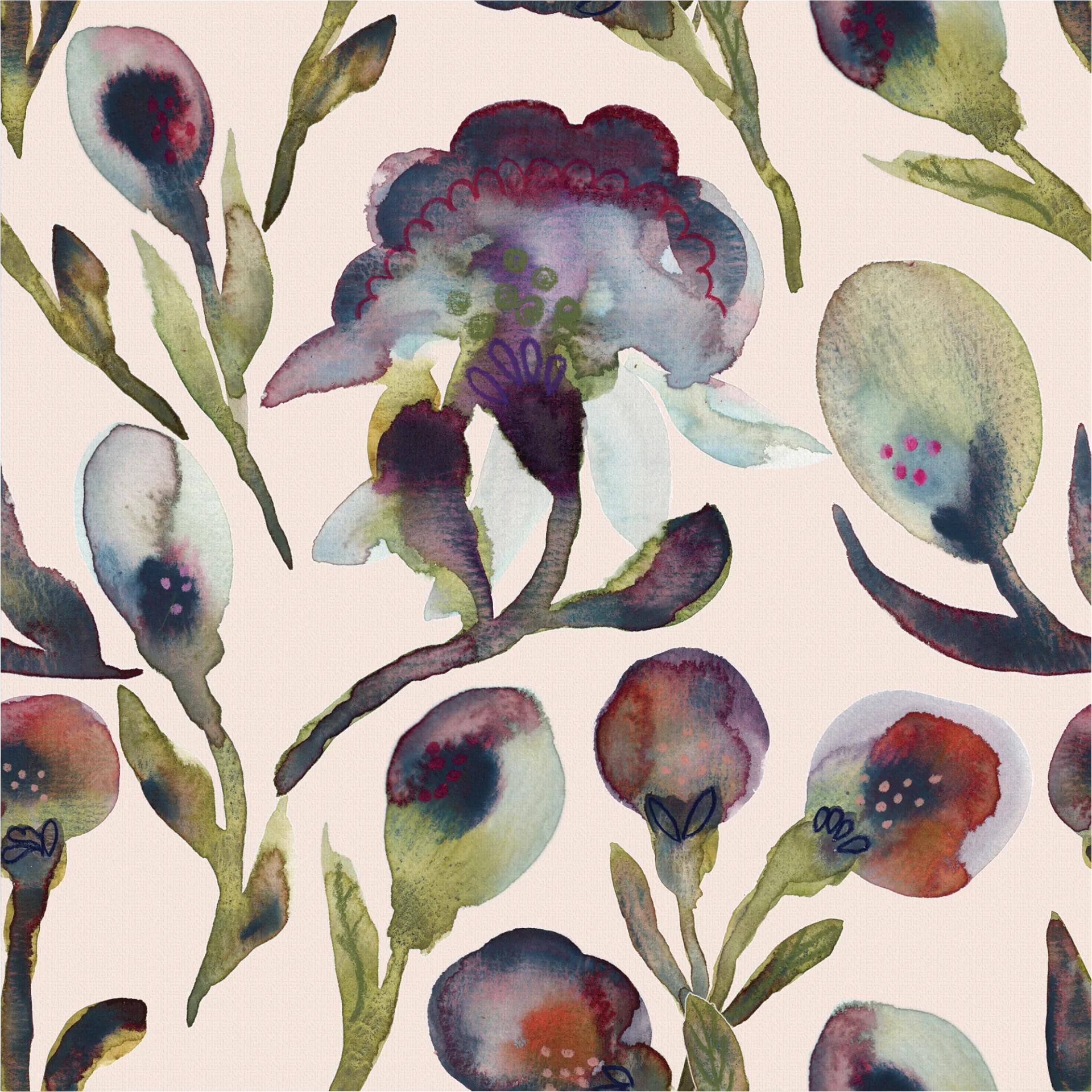 Floral Falls Multi Artwork - Image 1