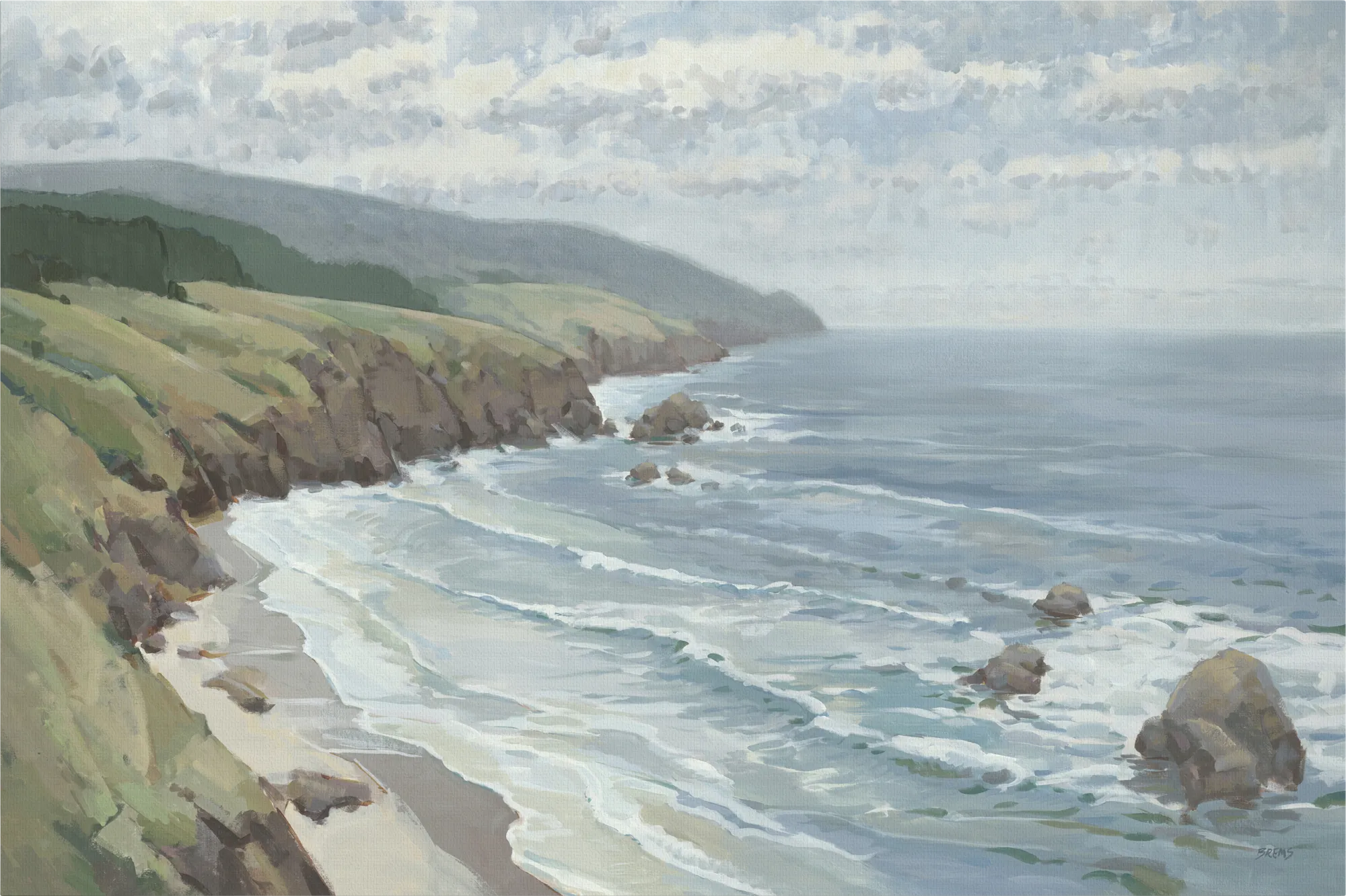 Beach Cliffs Multi Artwork - Thumbnail - Image 1