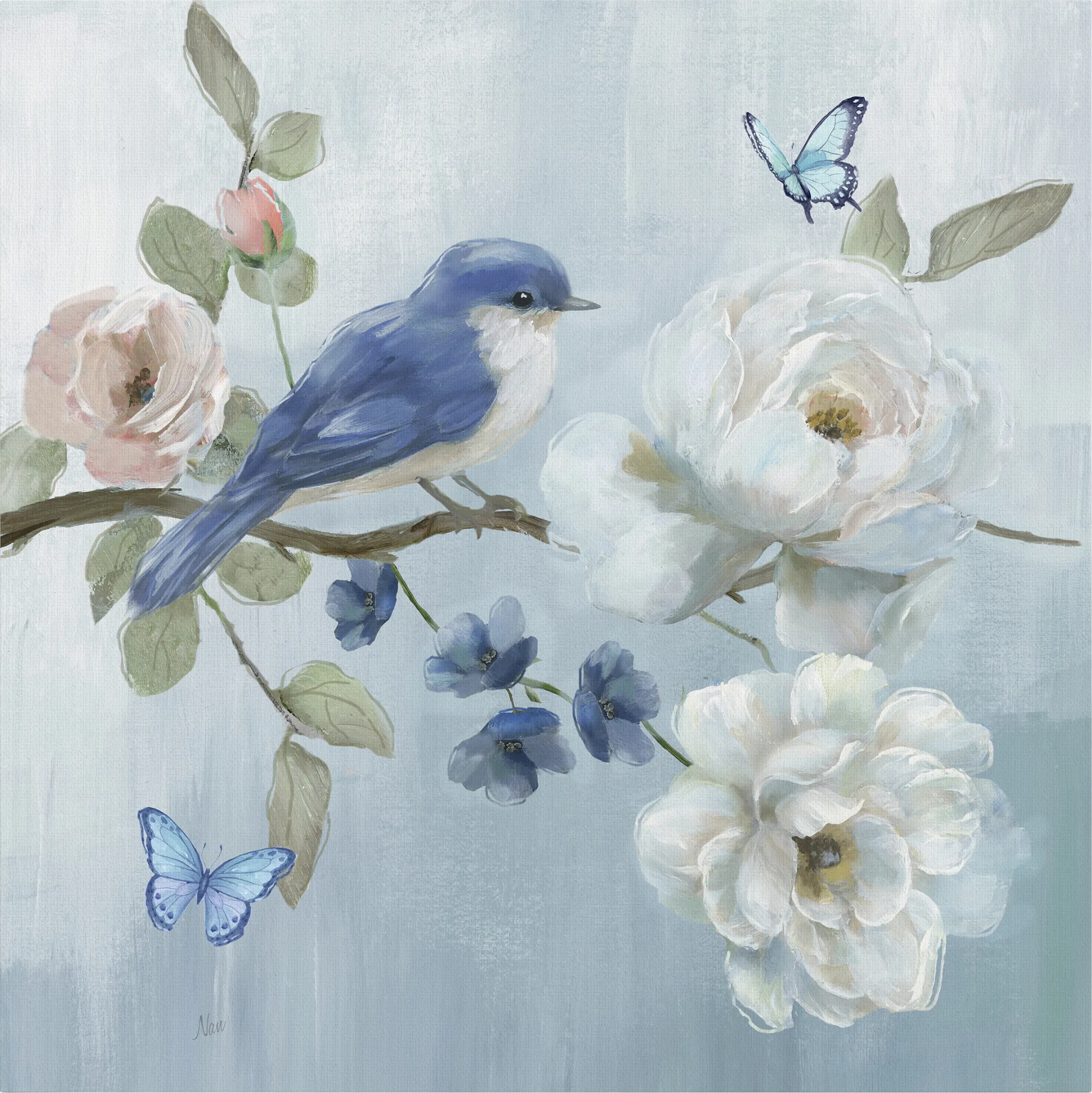 Blooms and Bird Multi Artwork - Thumbnail - Image 1