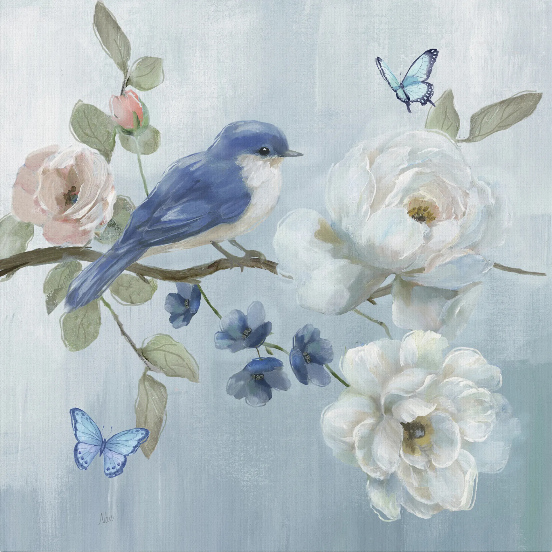Blooms and Bird Multi Artwork - Image 1