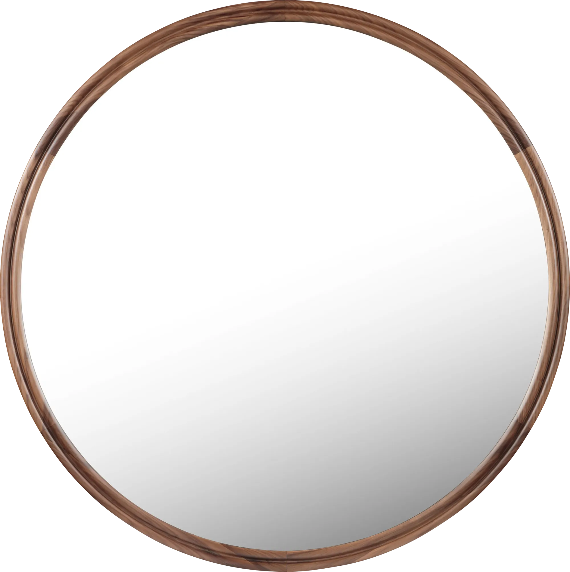 Shaahi Brown Roud Mirror - Image 1
