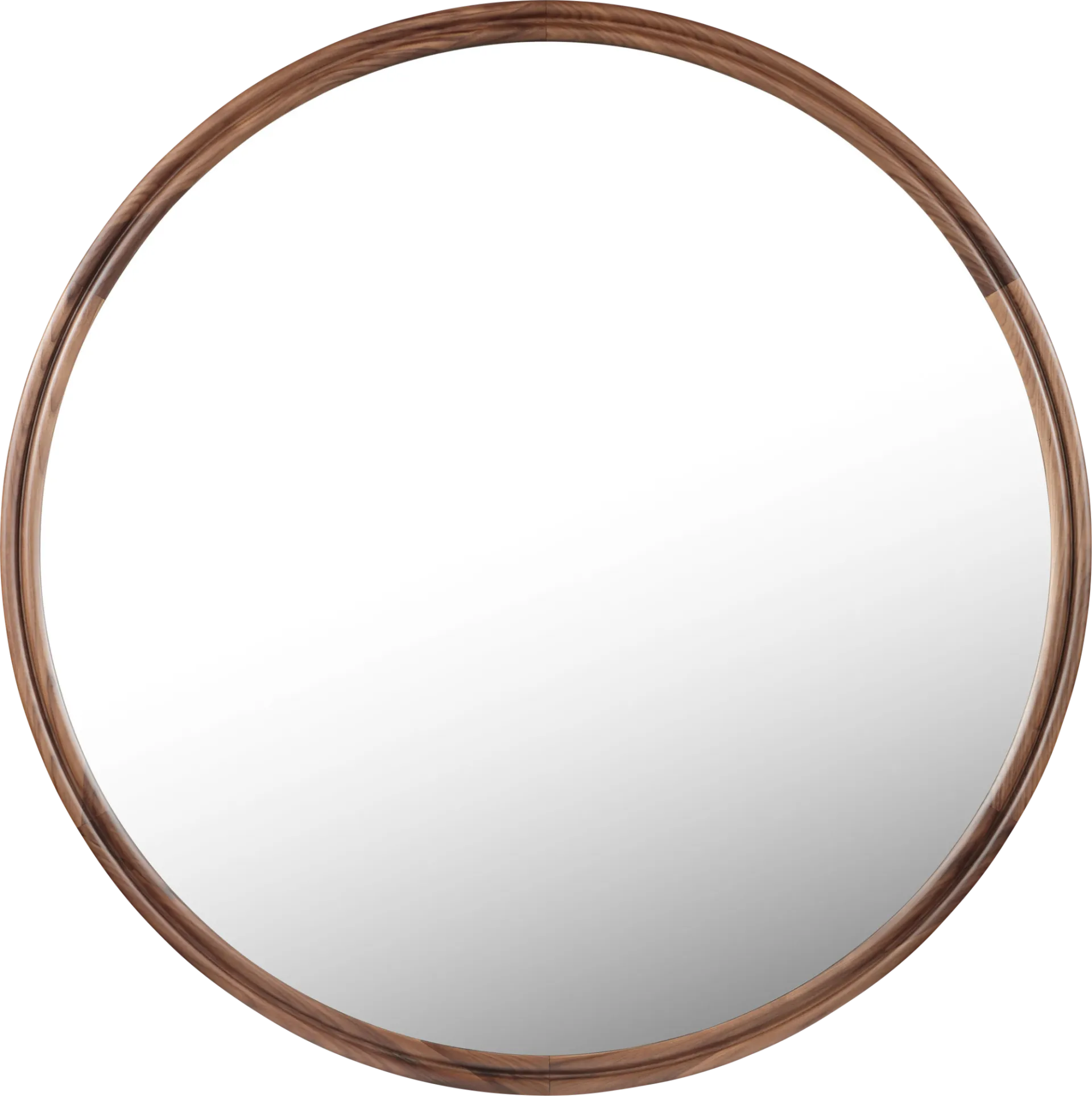 Shaahi Brown Roud Mirror - Image 1