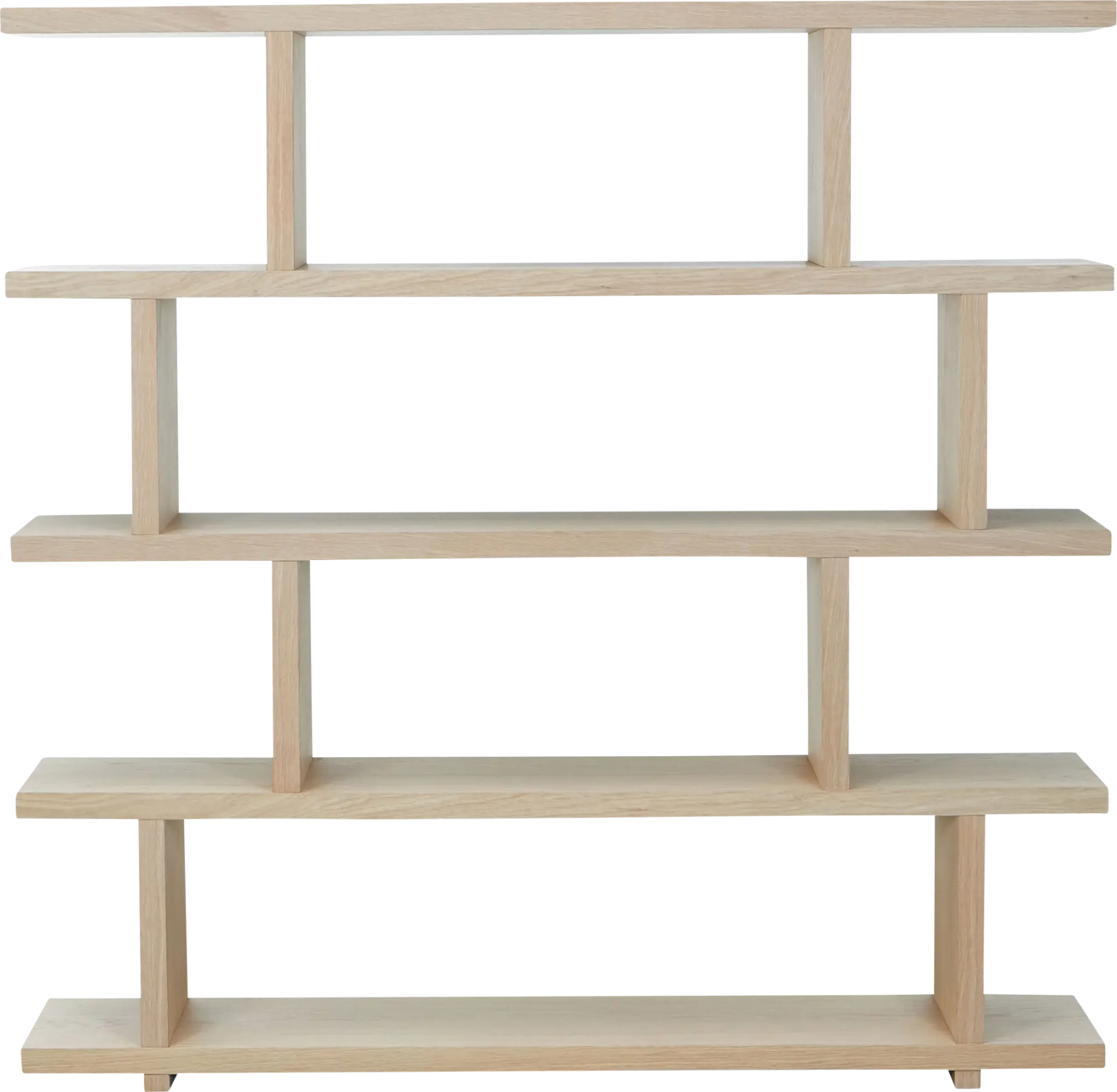 Loic Natural Large Shelf Bookcase