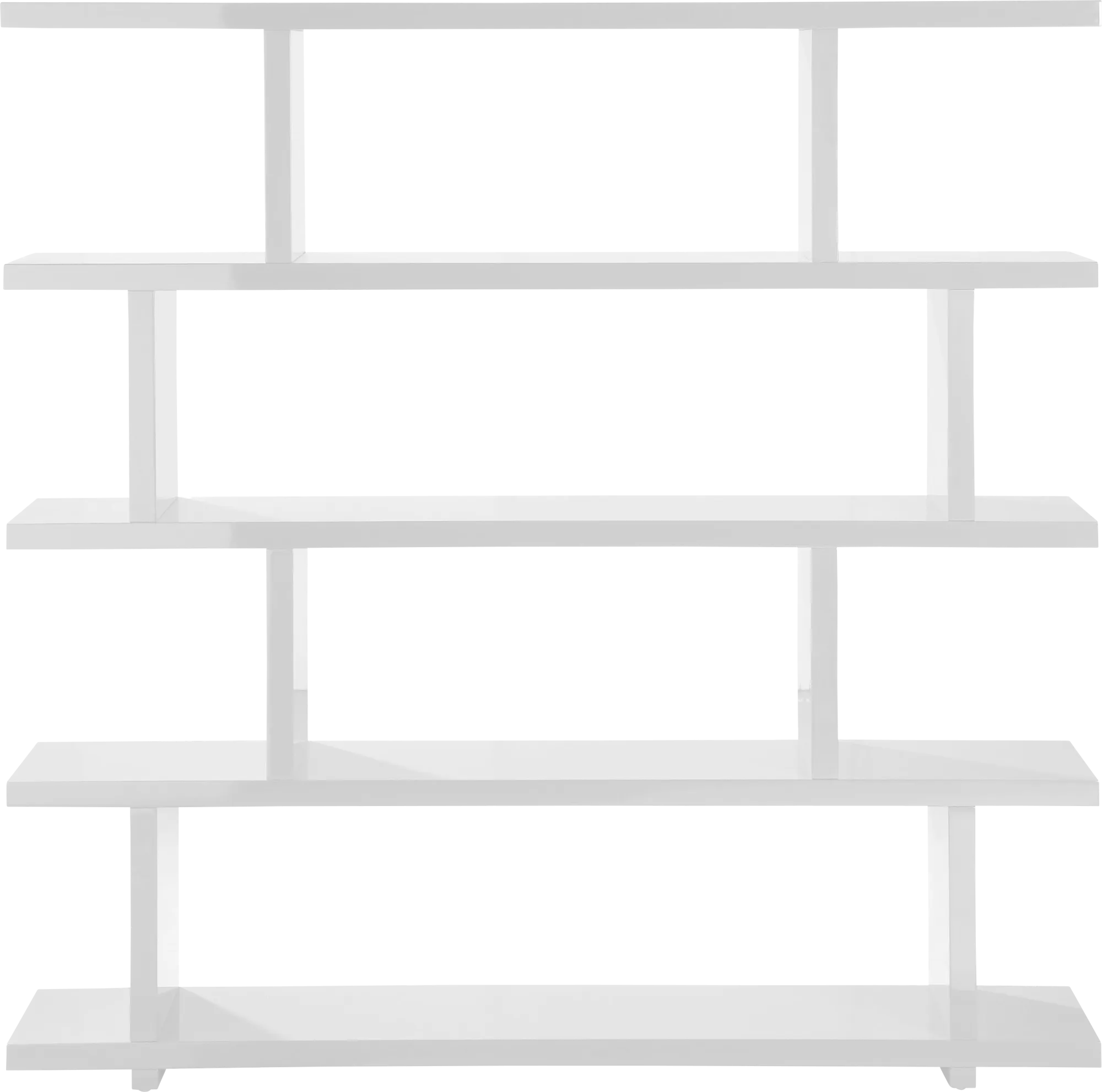 Loic White Shelf Bookcase - Thumbnail - Image 1