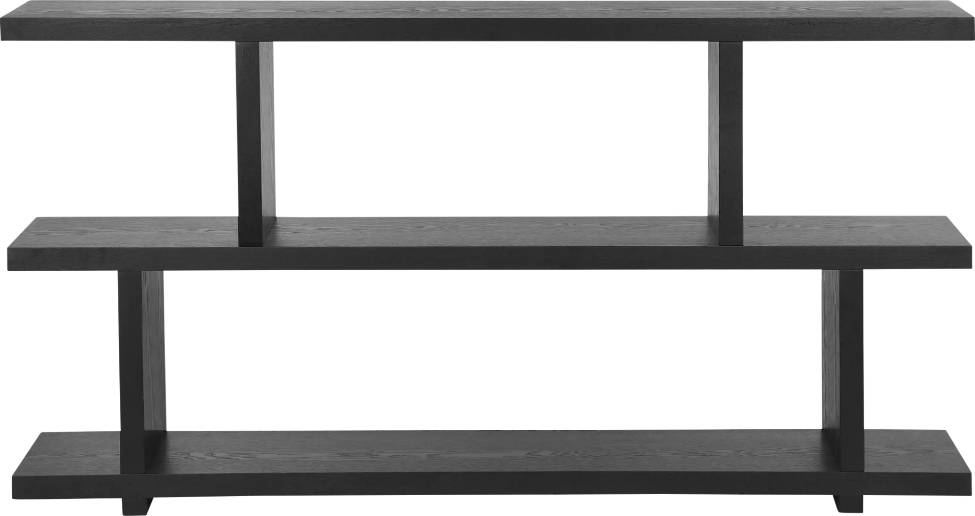 Loic Black Shelf Bookcase
