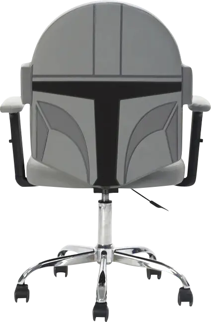 Kids Mandalorian Gray Swivel Chair
