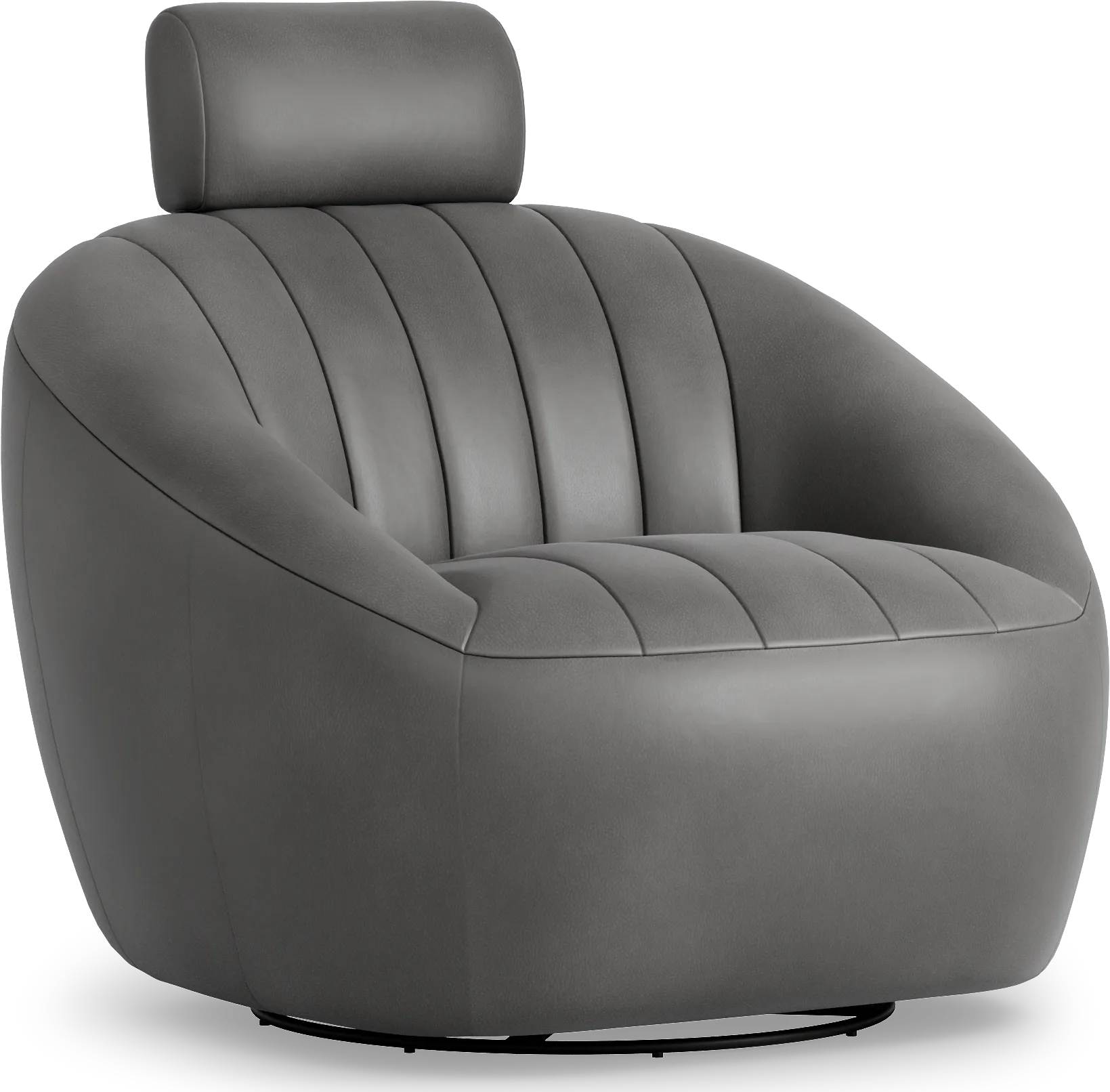 Kids Cloud9 Charcoal Swivel Chair - Image 1