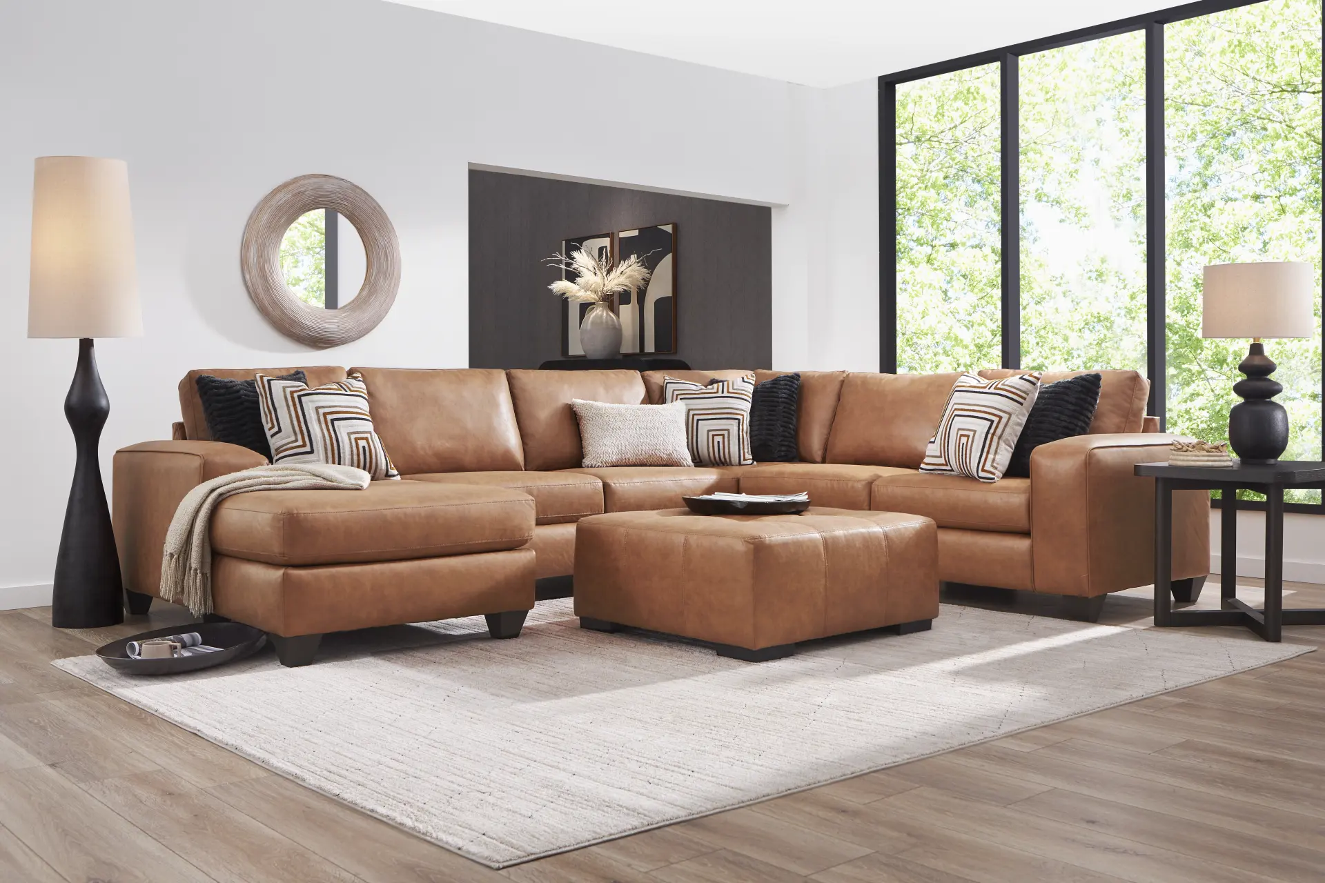 Westcott Brown 3 Pc Sectional