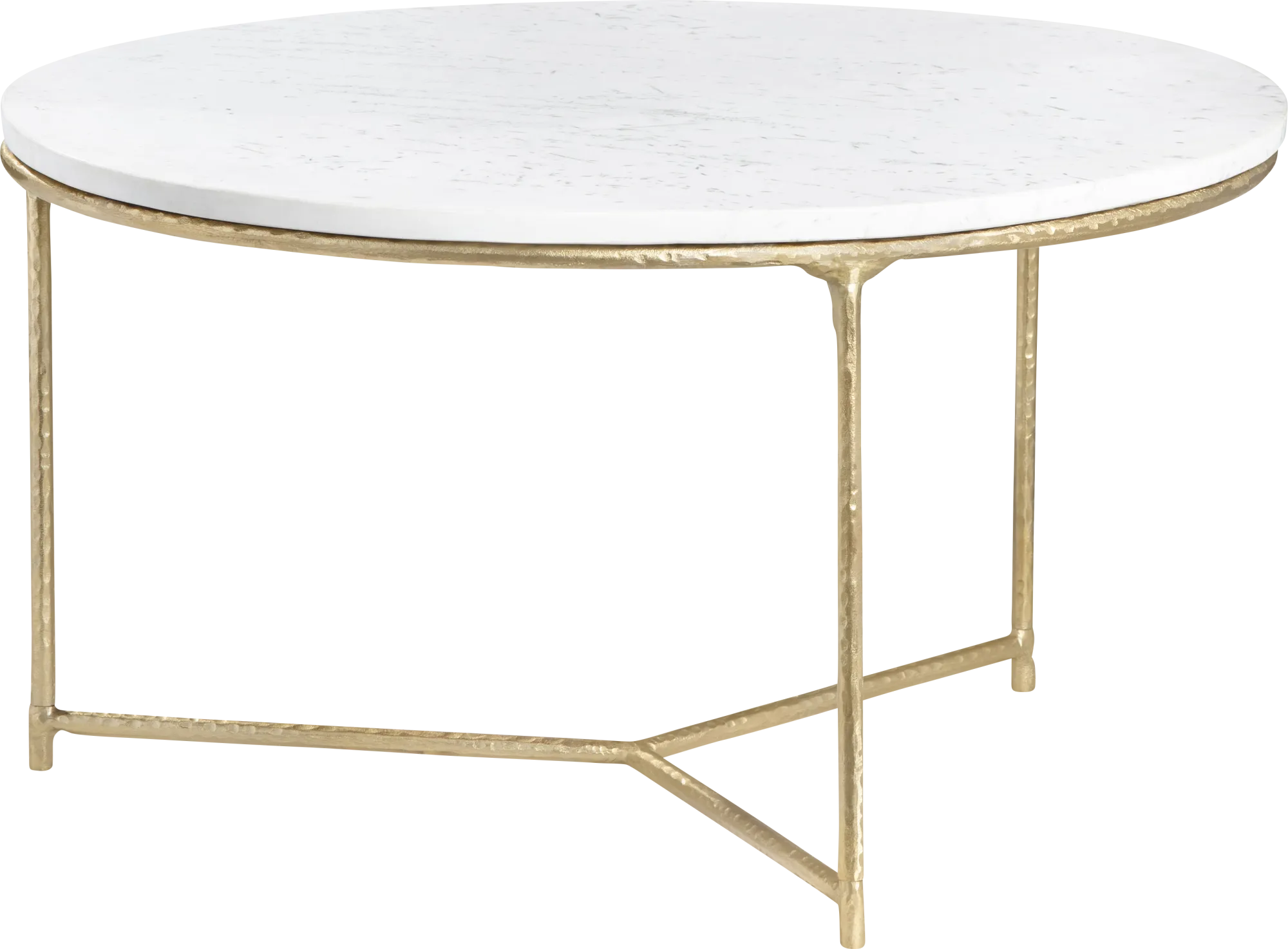Emiliye White Round Coffee Table - Thumbnail - Image 1