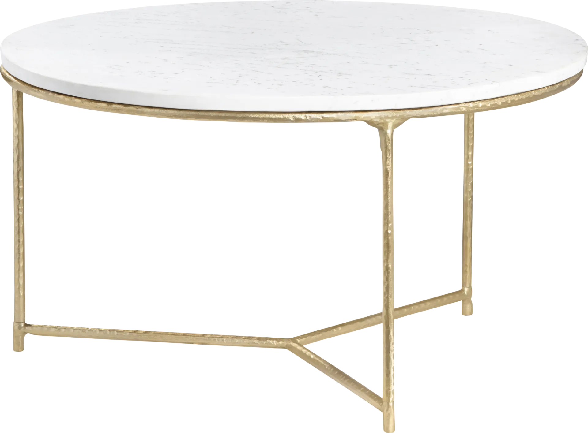 Emiliye White Round Coffee Table - Image 1
