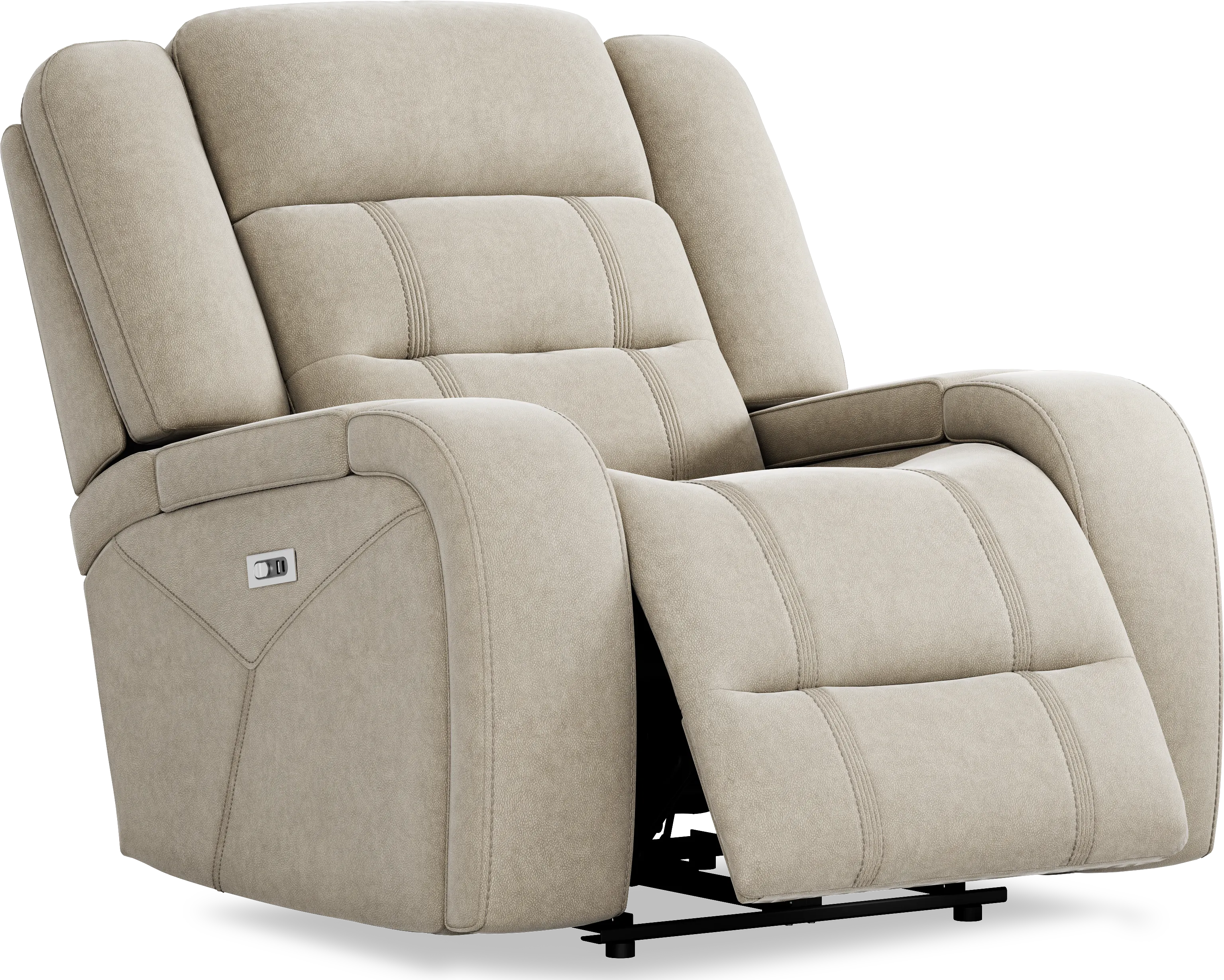 McKinley Beige Power Recliner - Thumbnail - Image 1