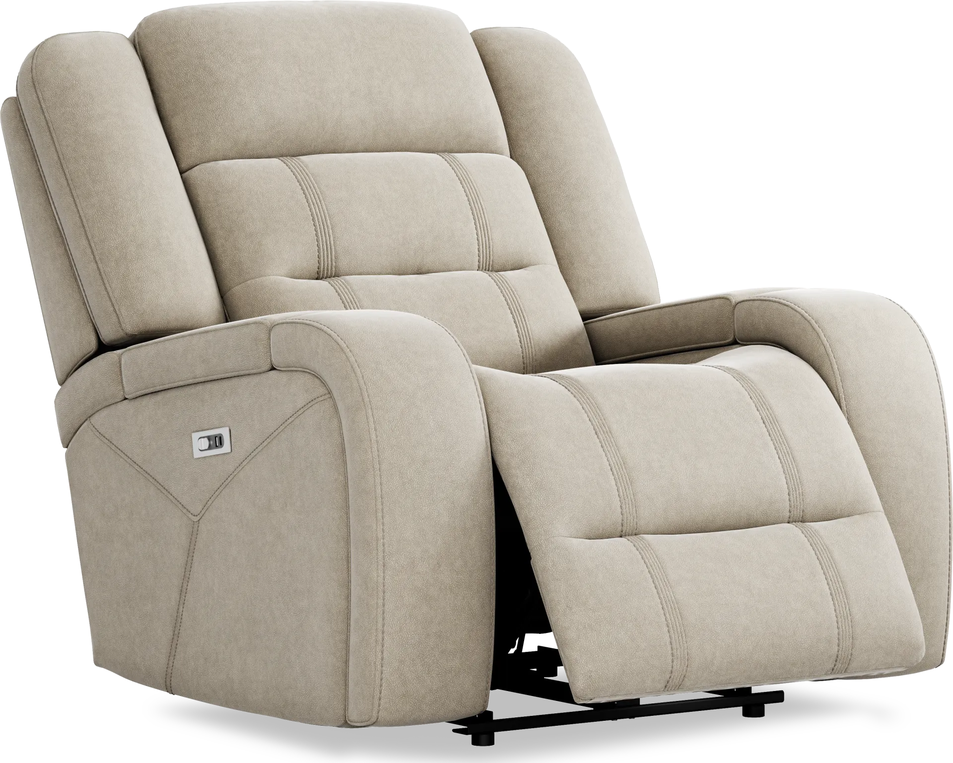 McKinley Beige Power Recliner - Image 1