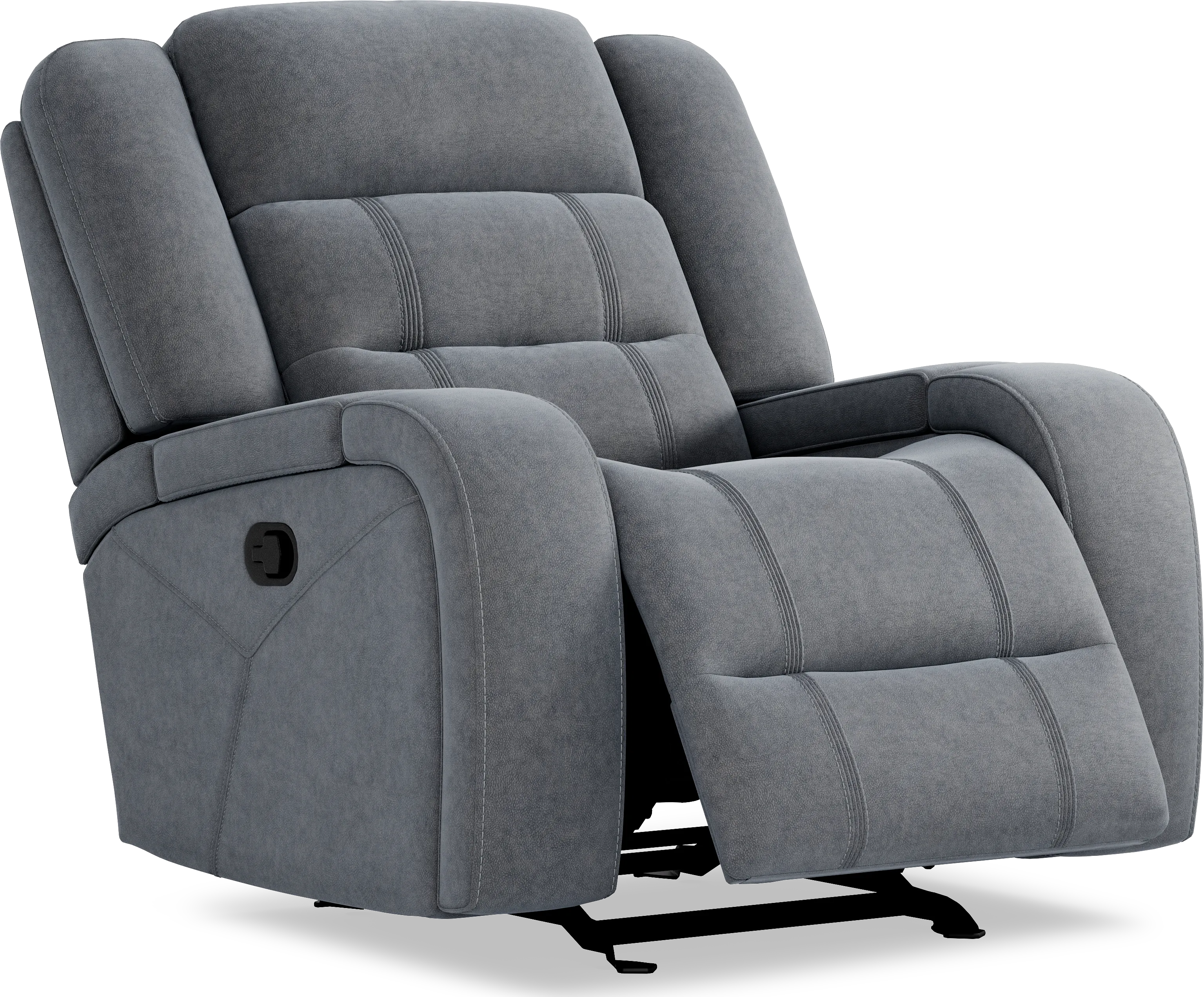 McKinley Graphite Glider Recliner - Thumbnail - Image 1