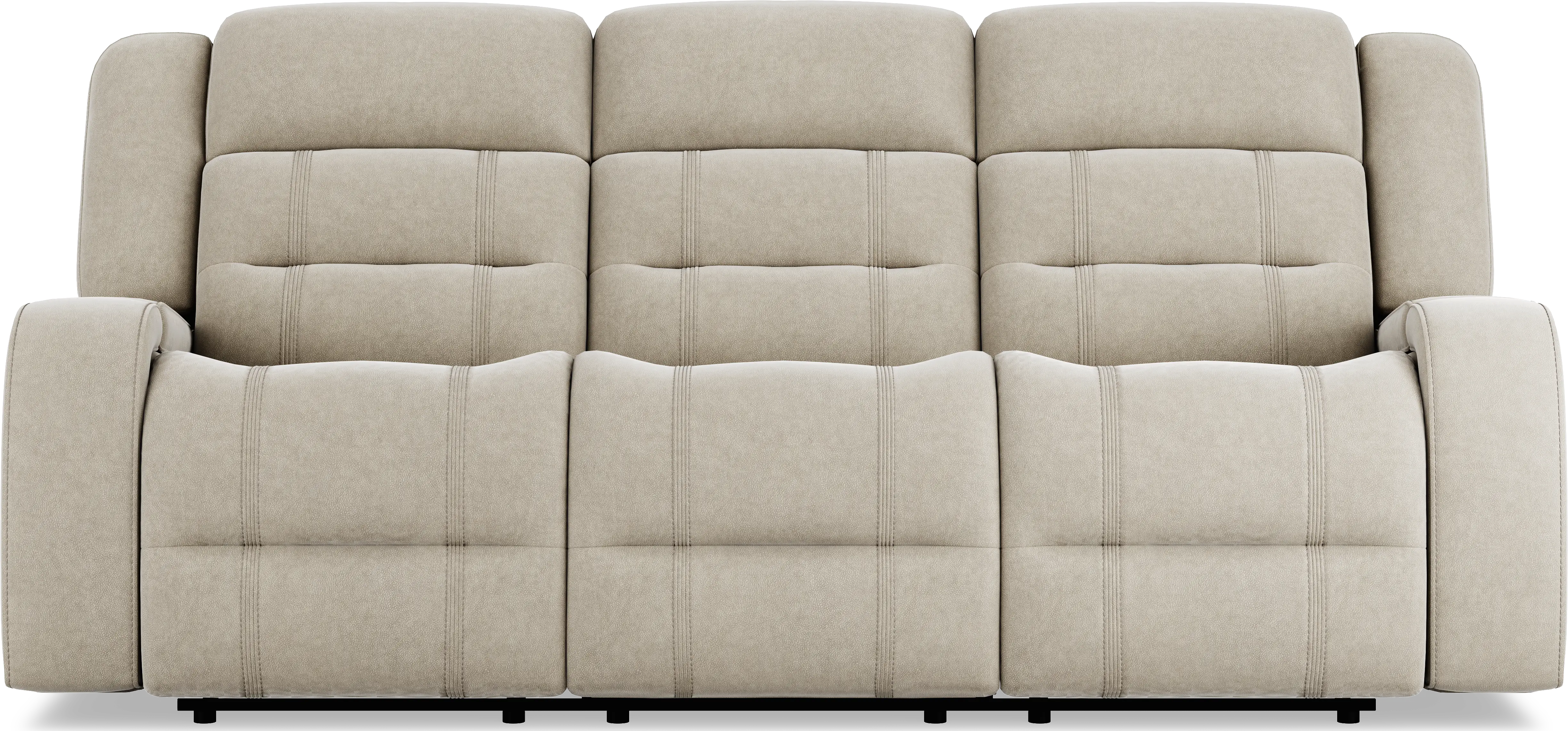 McKinley Beige 3 Pc Reclining Living Room - Thumbnail - Image 2