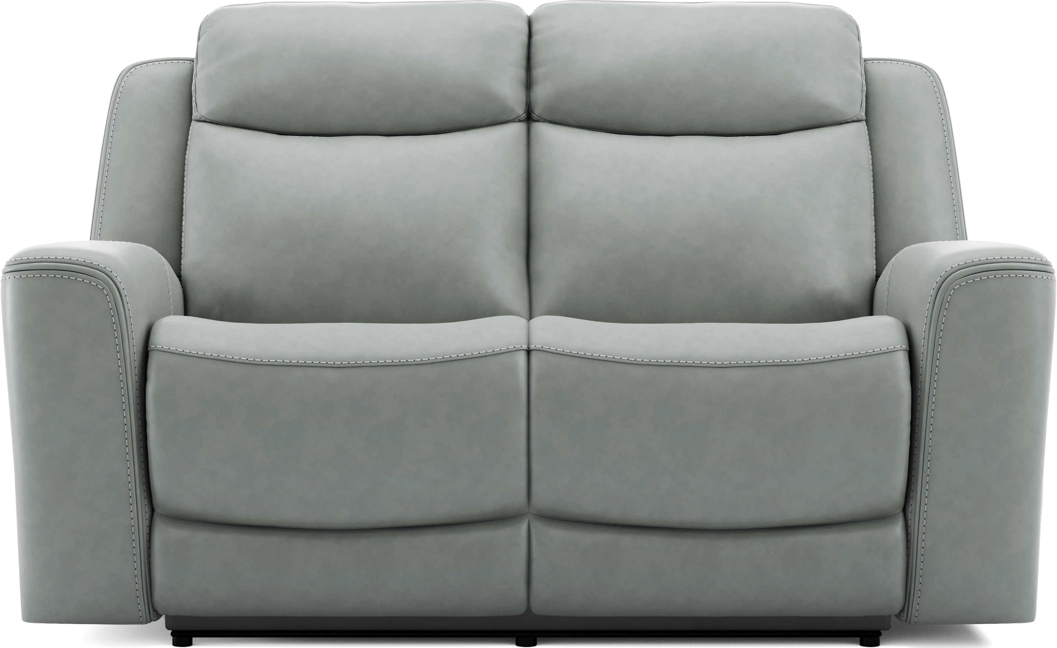 Davidson Arctic Leather Loveseat - Thumbnail - Image 1
