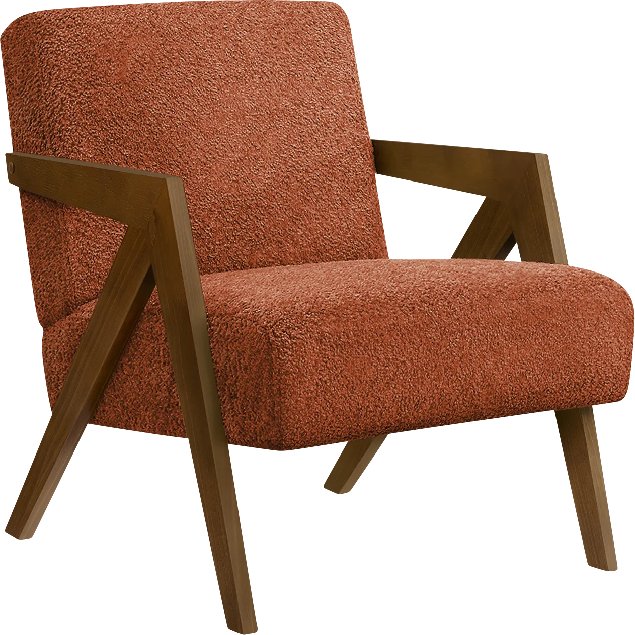 Bito Red Accent Chair - Thumbnail - Image 1