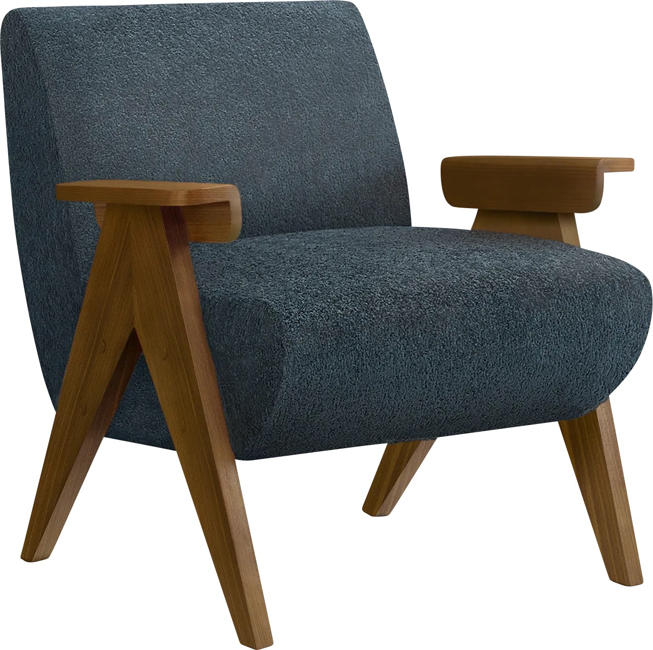 Injia Blue Accent Chair - Thumbnail - Image 1