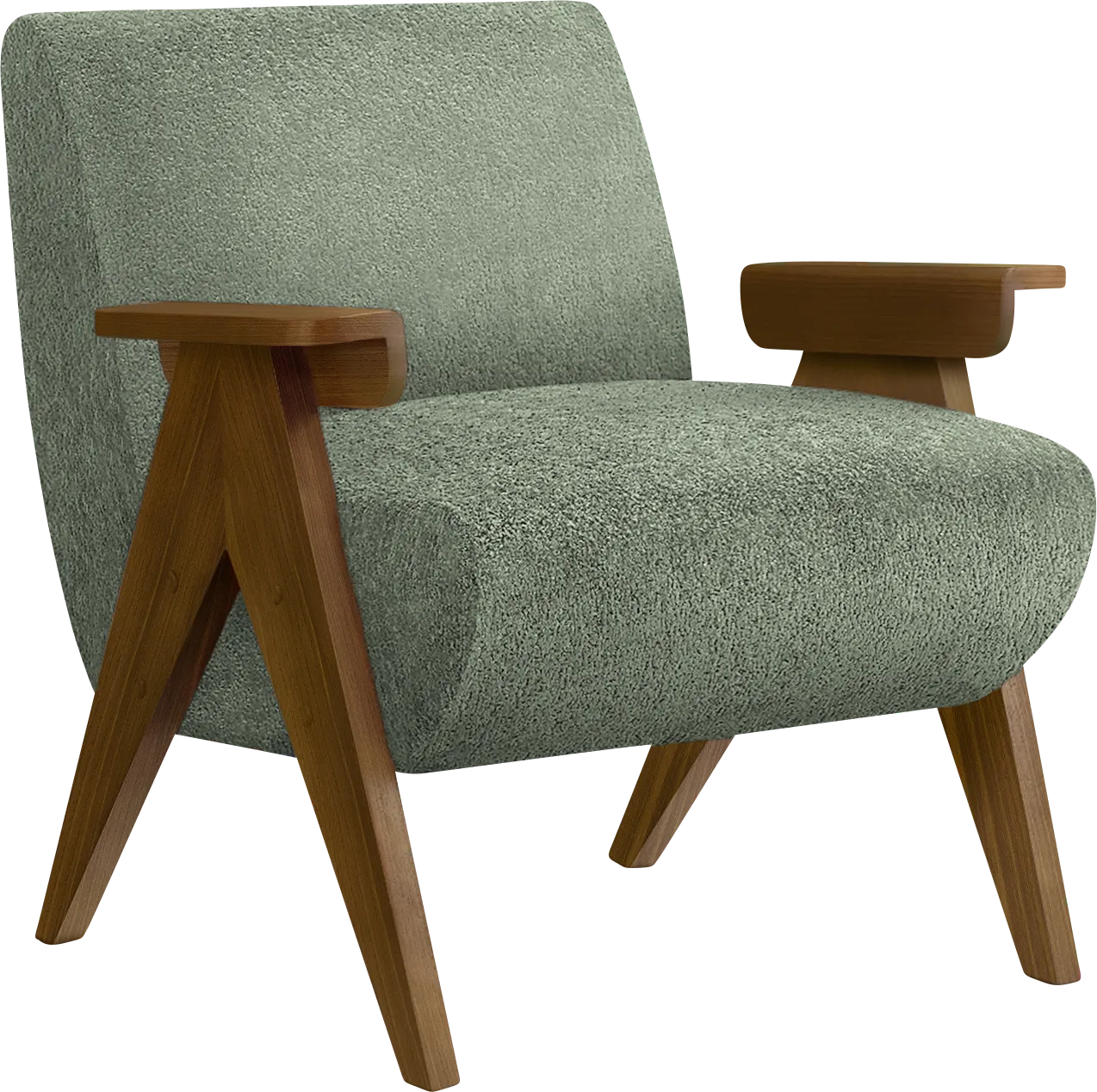 Injia Green Accent Chair - Thumbnail - Image 1