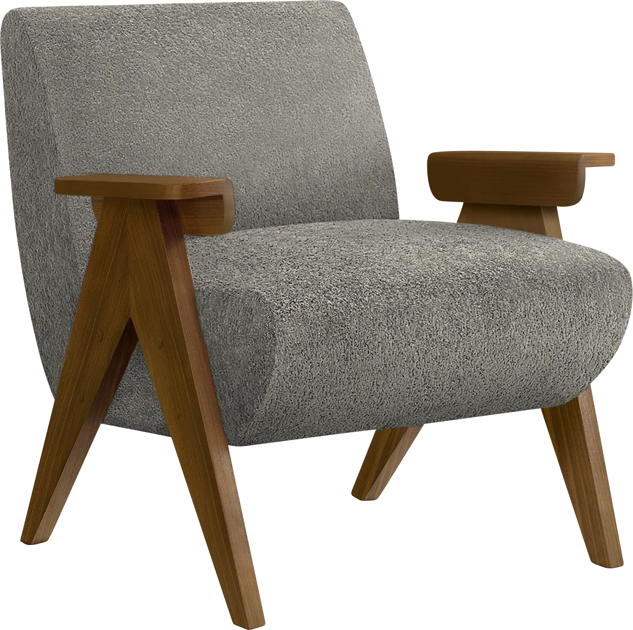 Injia Gray Accent Chair - Image 1
