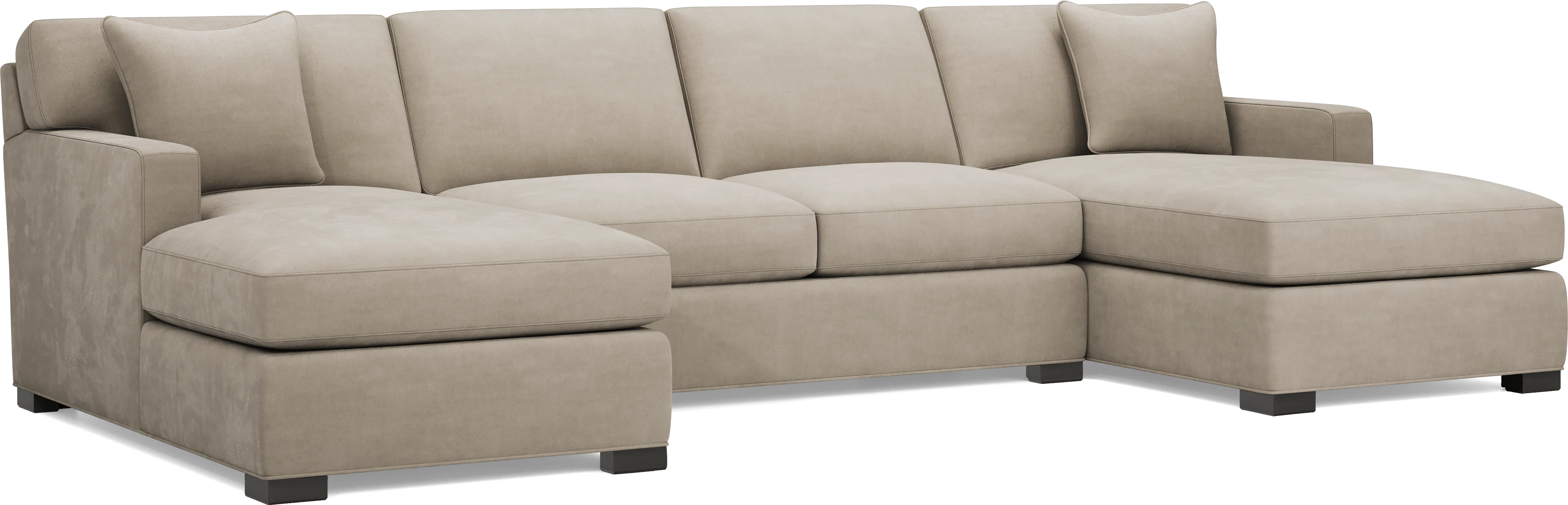 Harmonie Light Taupe 3 Pc Sleeper Sectional - Image 1